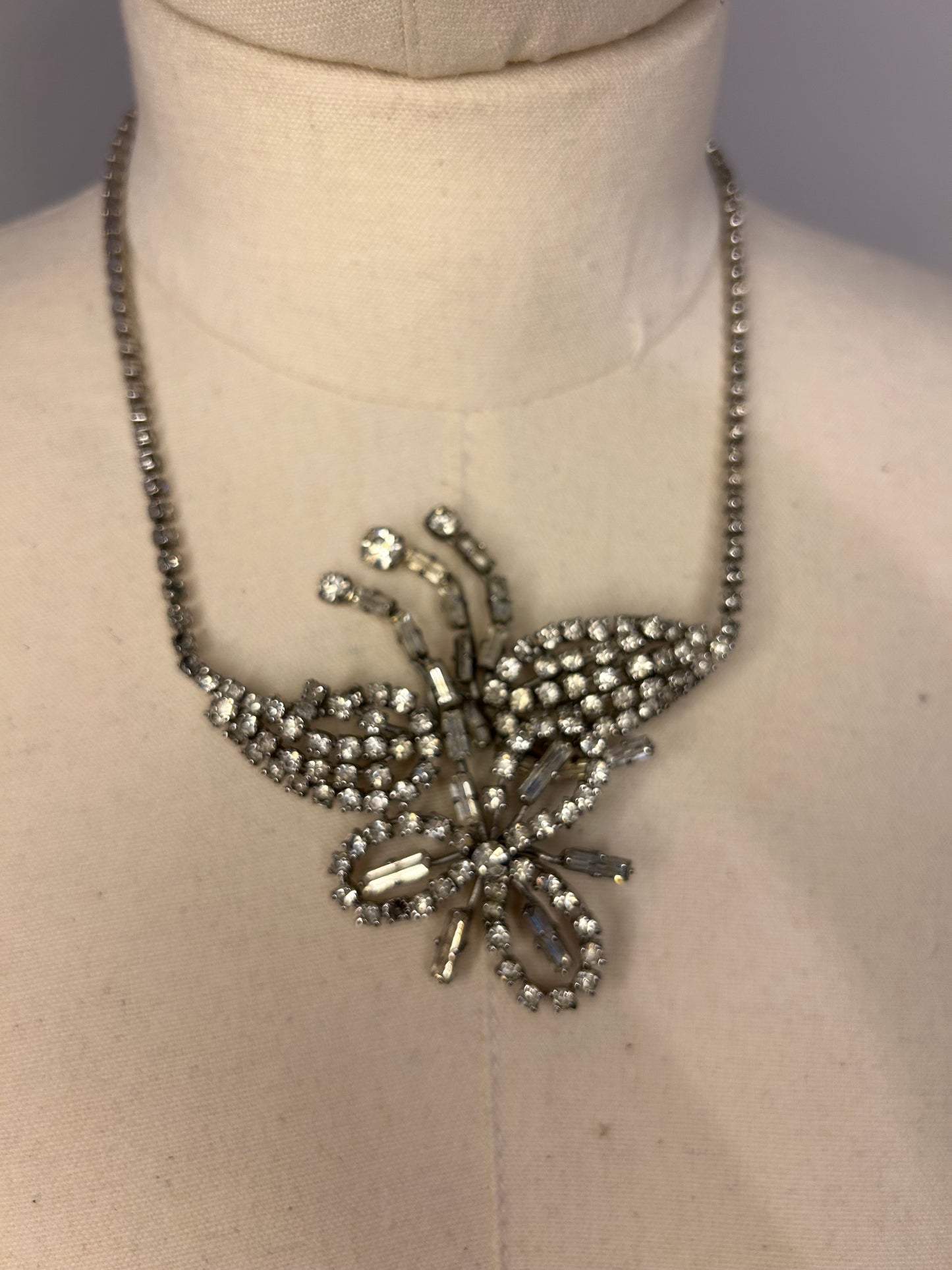 Large Statement Diamanté Necklace