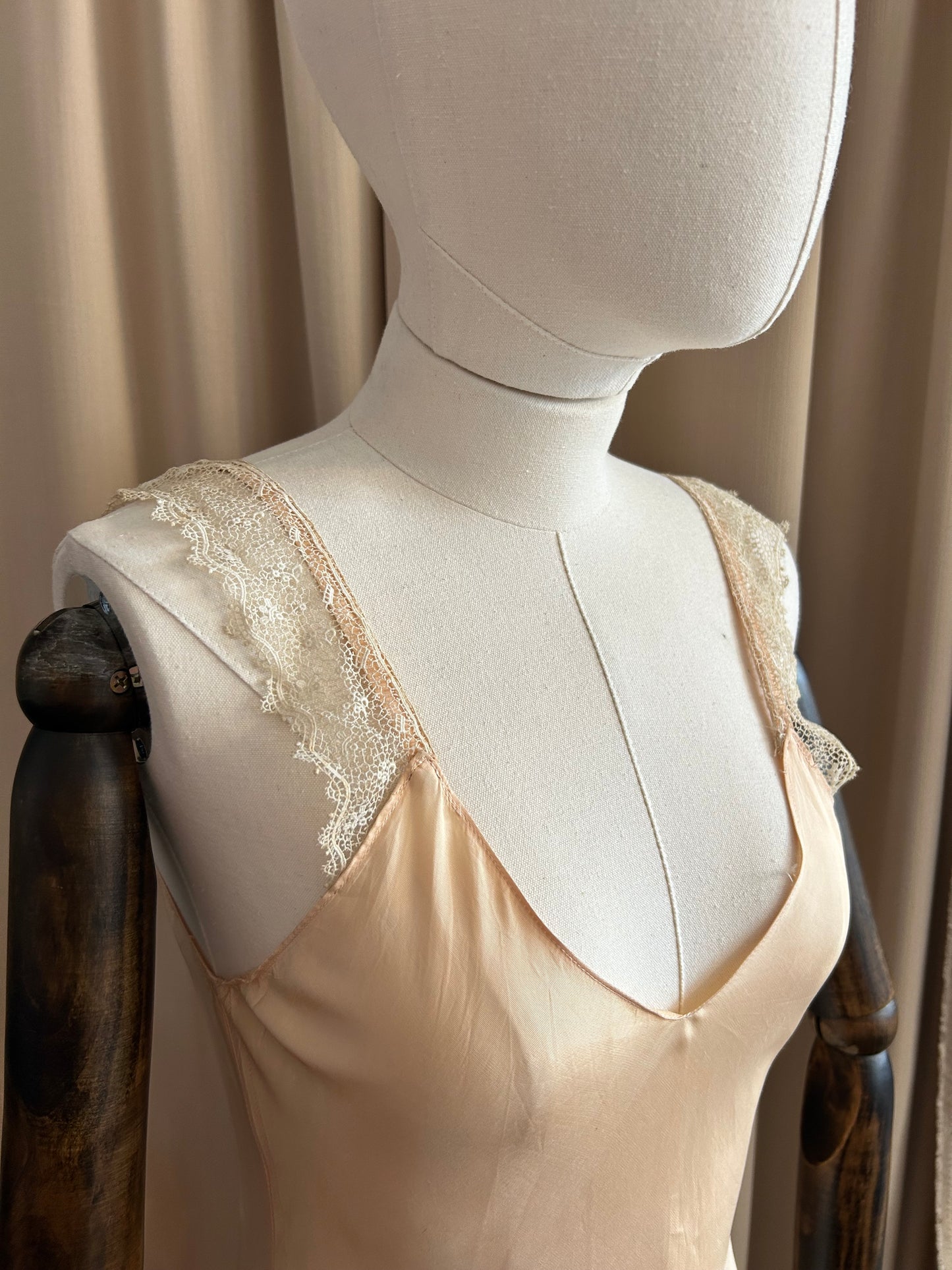 30s Satin Bias Cut Slip