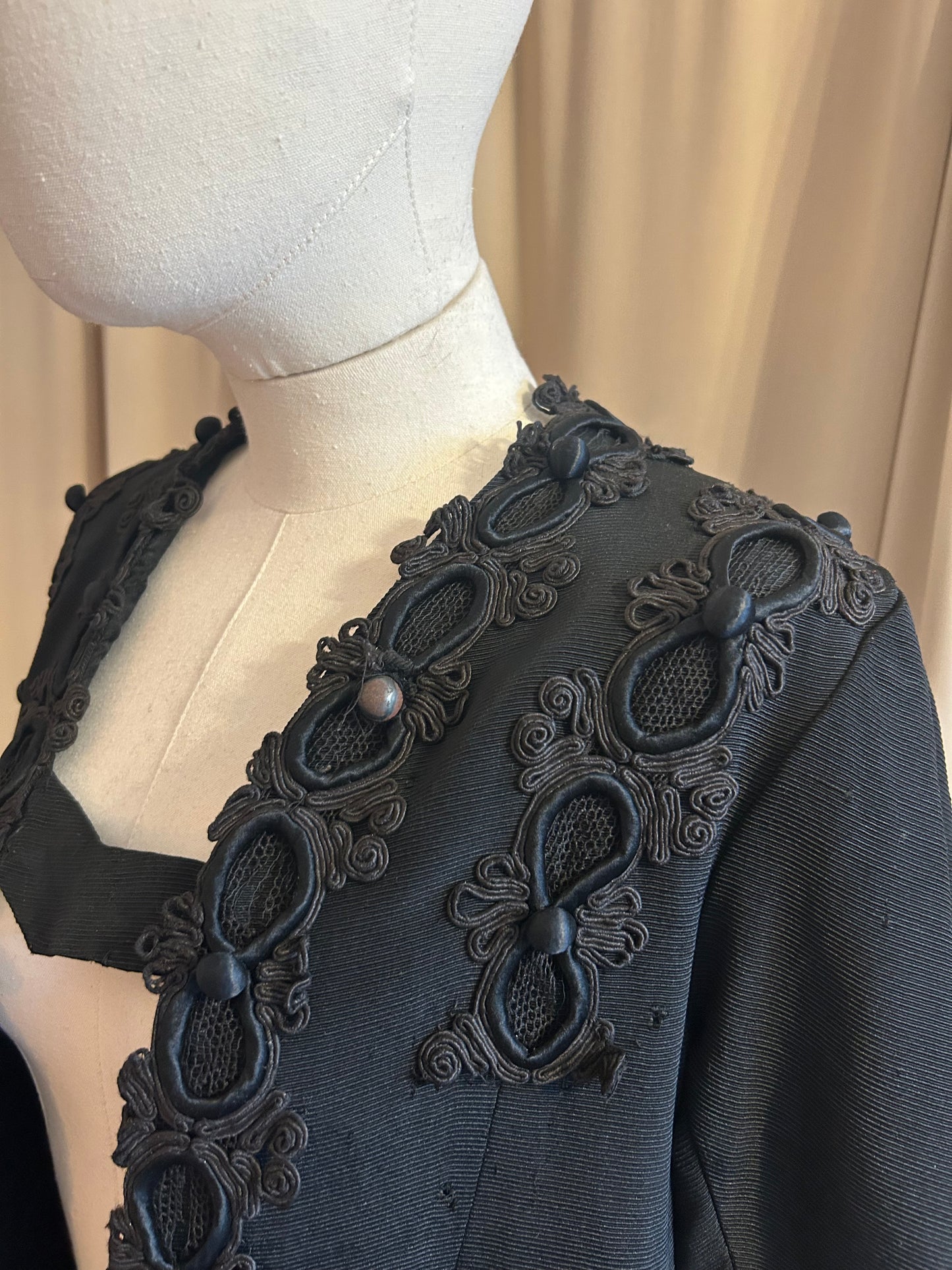 Victorian Embellished Mourning Jacket