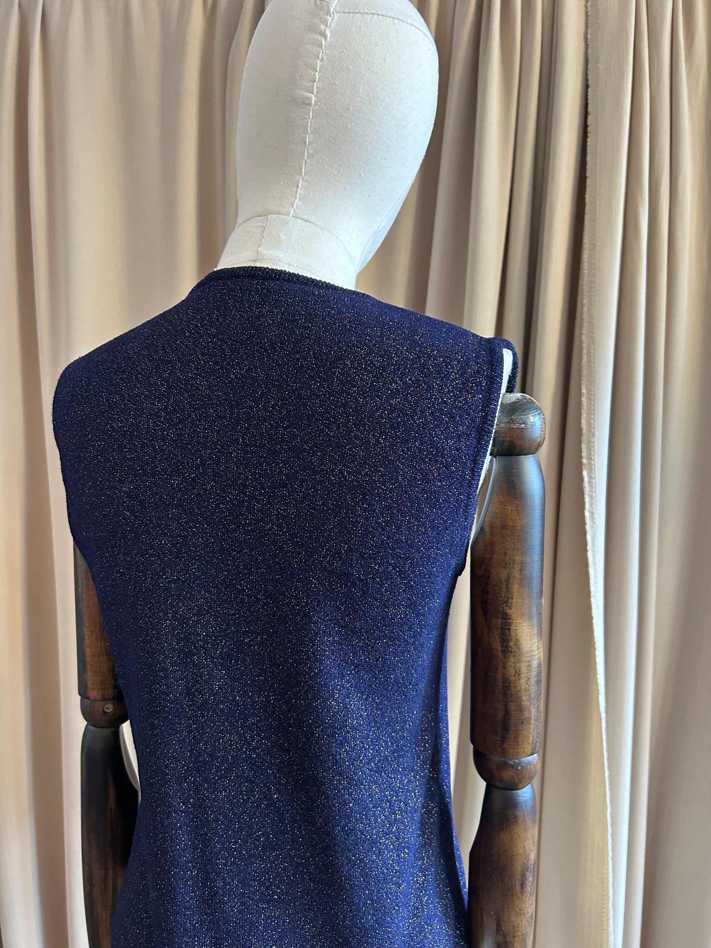 YSL Metallic Knit Vest