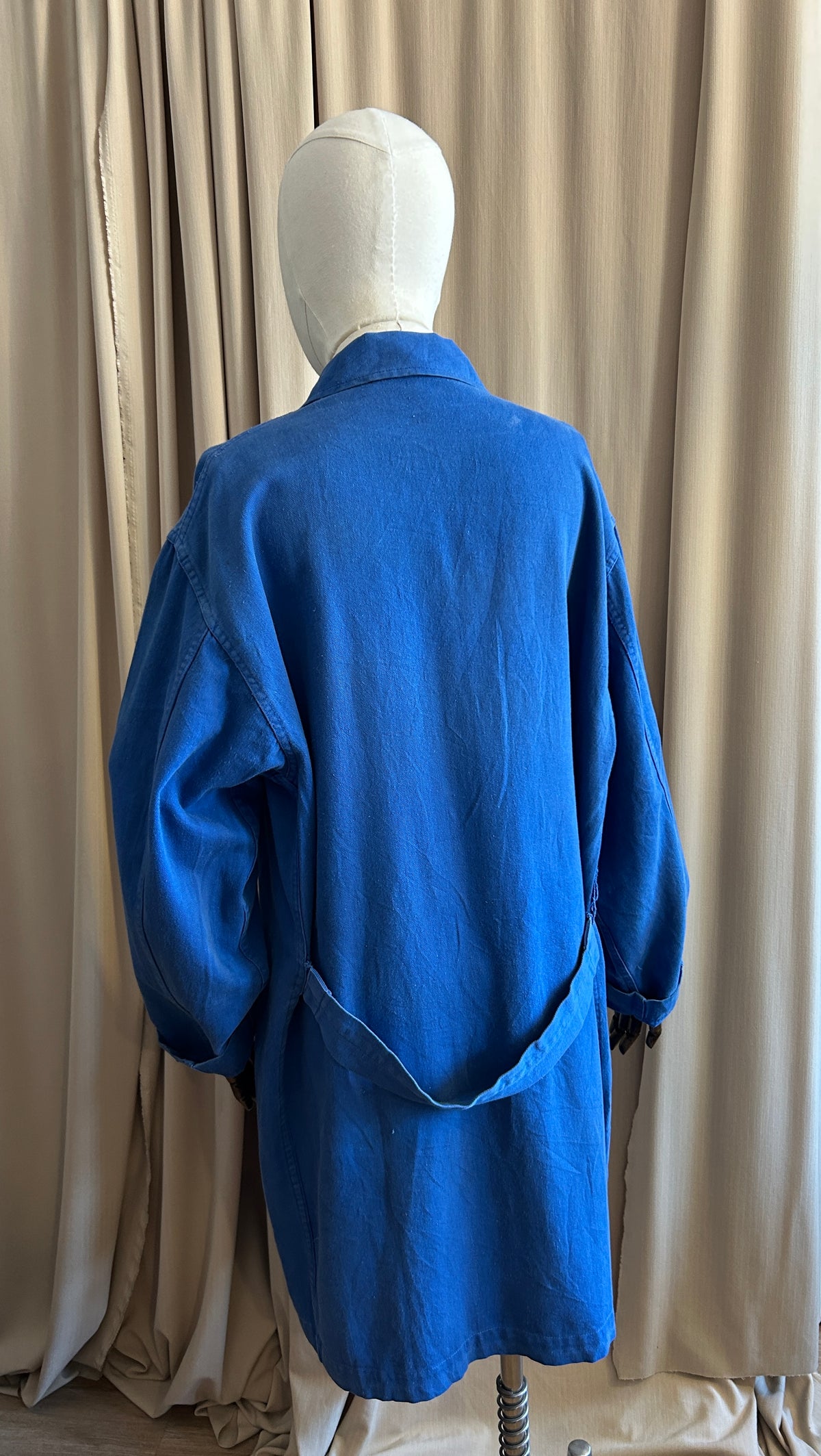 Distressed French Longline Workwear Jacket