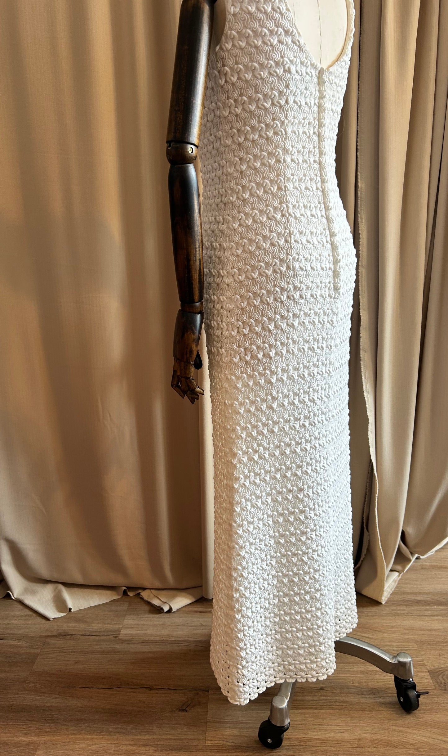 Floor Length Crochet With Pearls