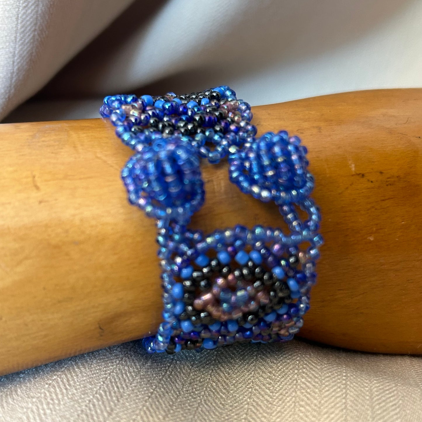 Blue Beaded Bracelet
