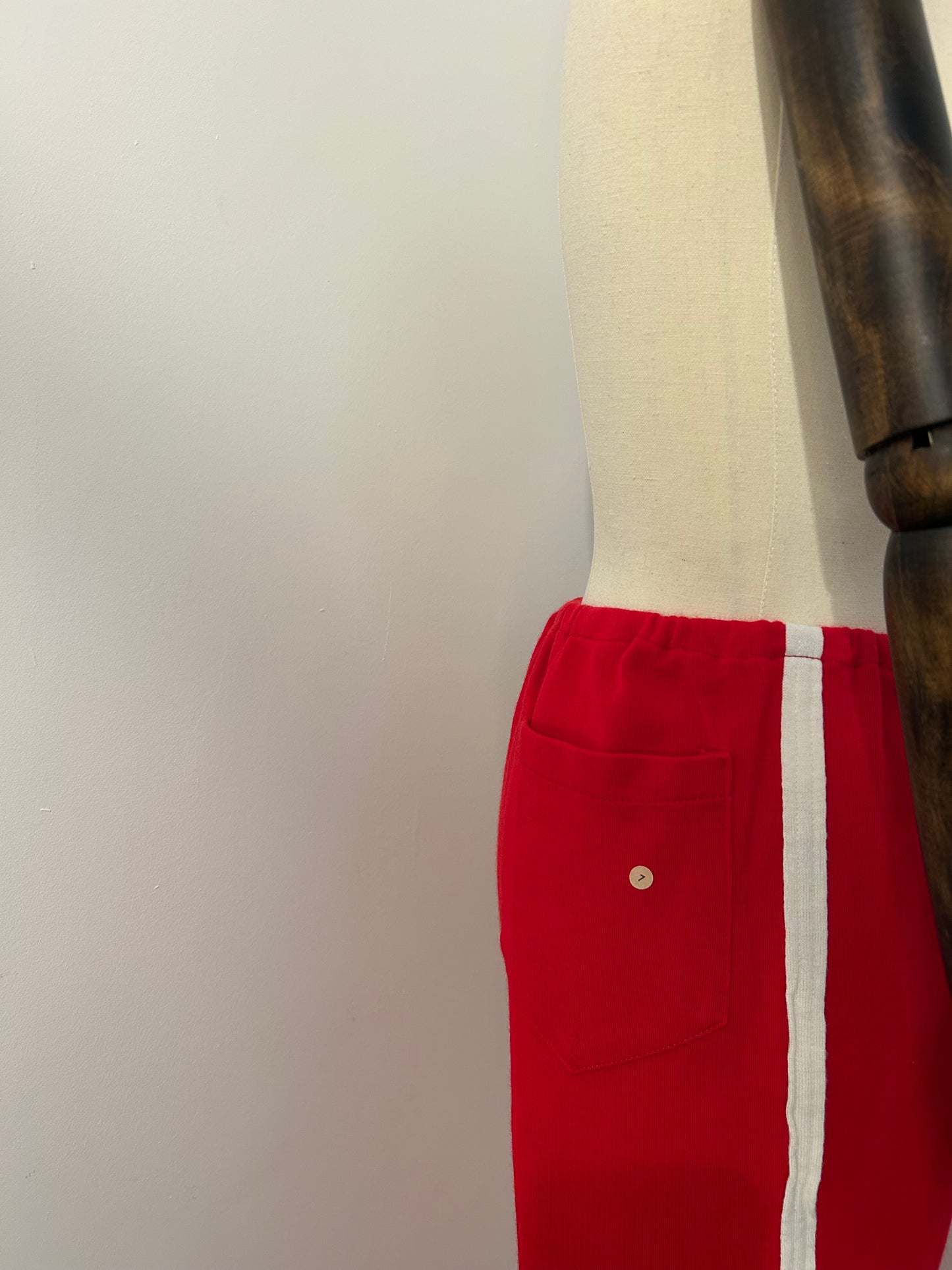 Red and White Tracksuit Bottoms