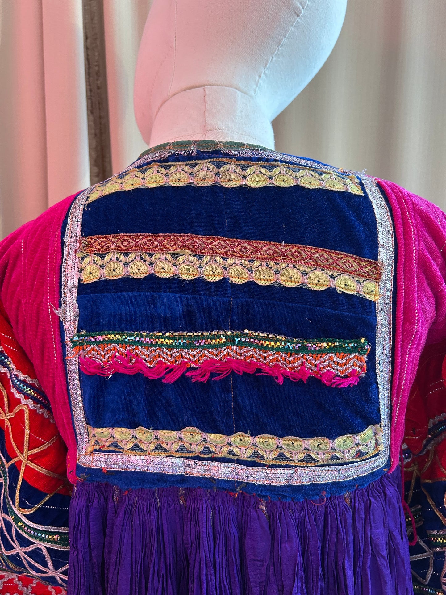 Antique Embroidered Kuchi Dress