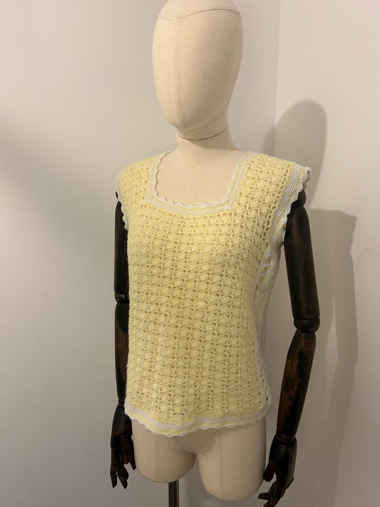 Lemon Crochet Tank