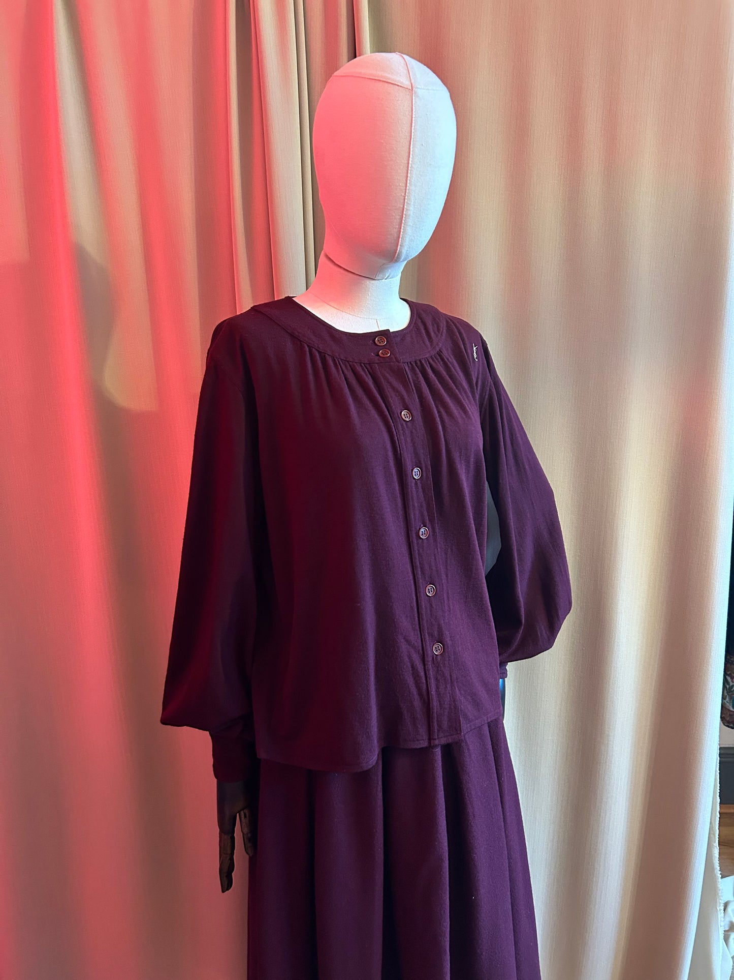 YSL Burgundy Two Piece