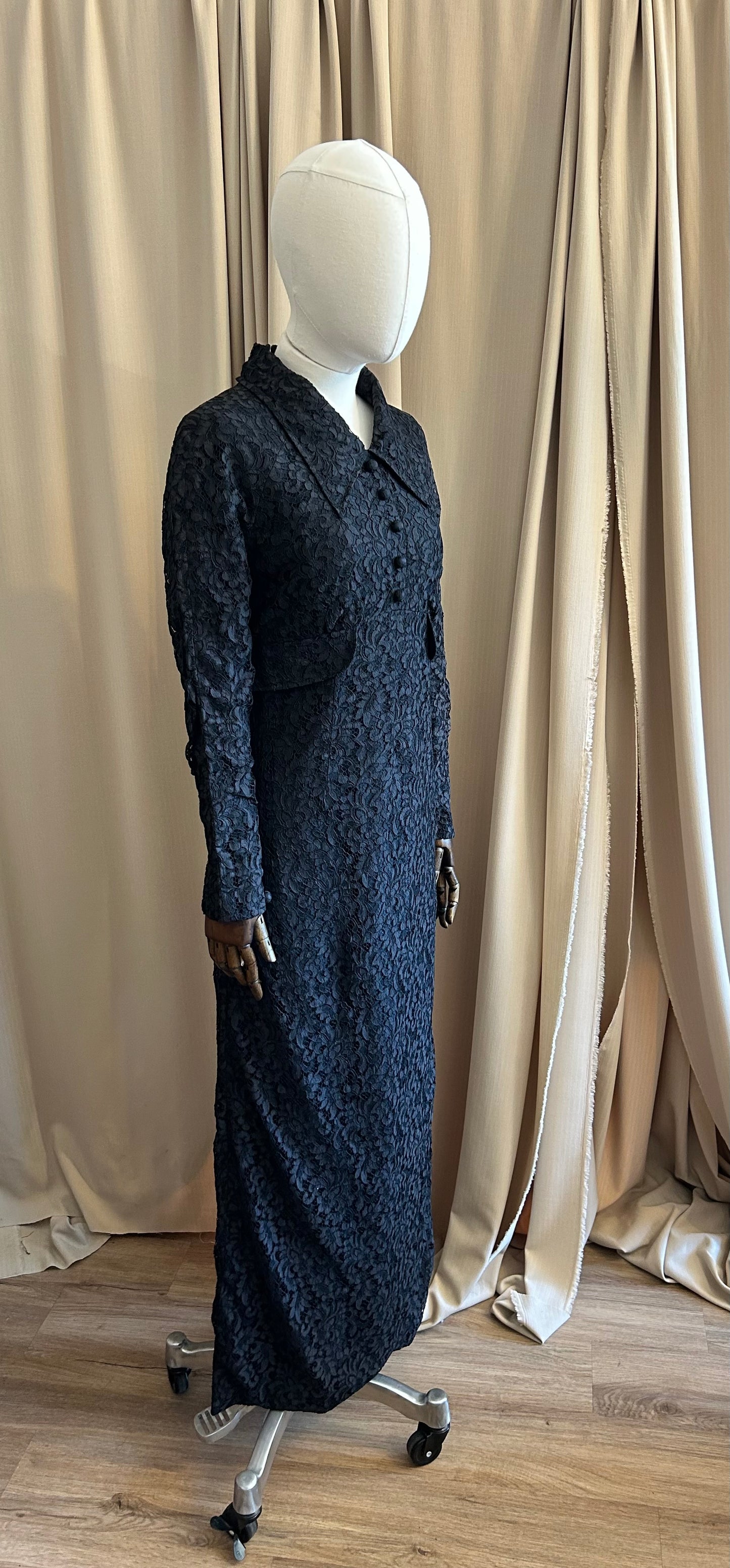 Tony Armstrong Black Lace Gown
