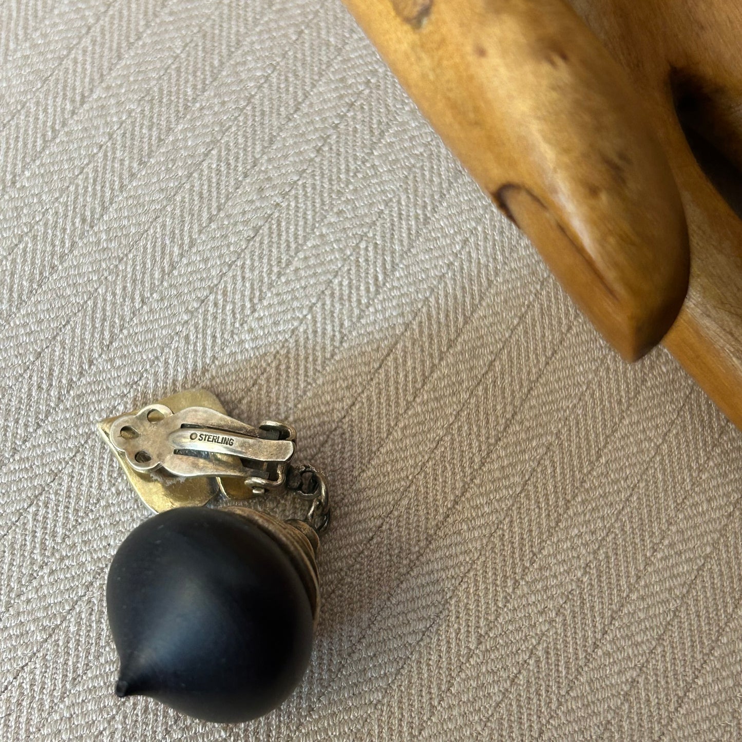 Sterling Bulbous Clip On