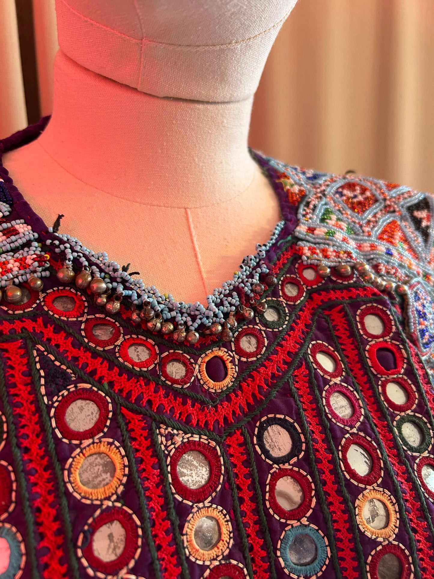 Antique Embroidered Kuchi Dress