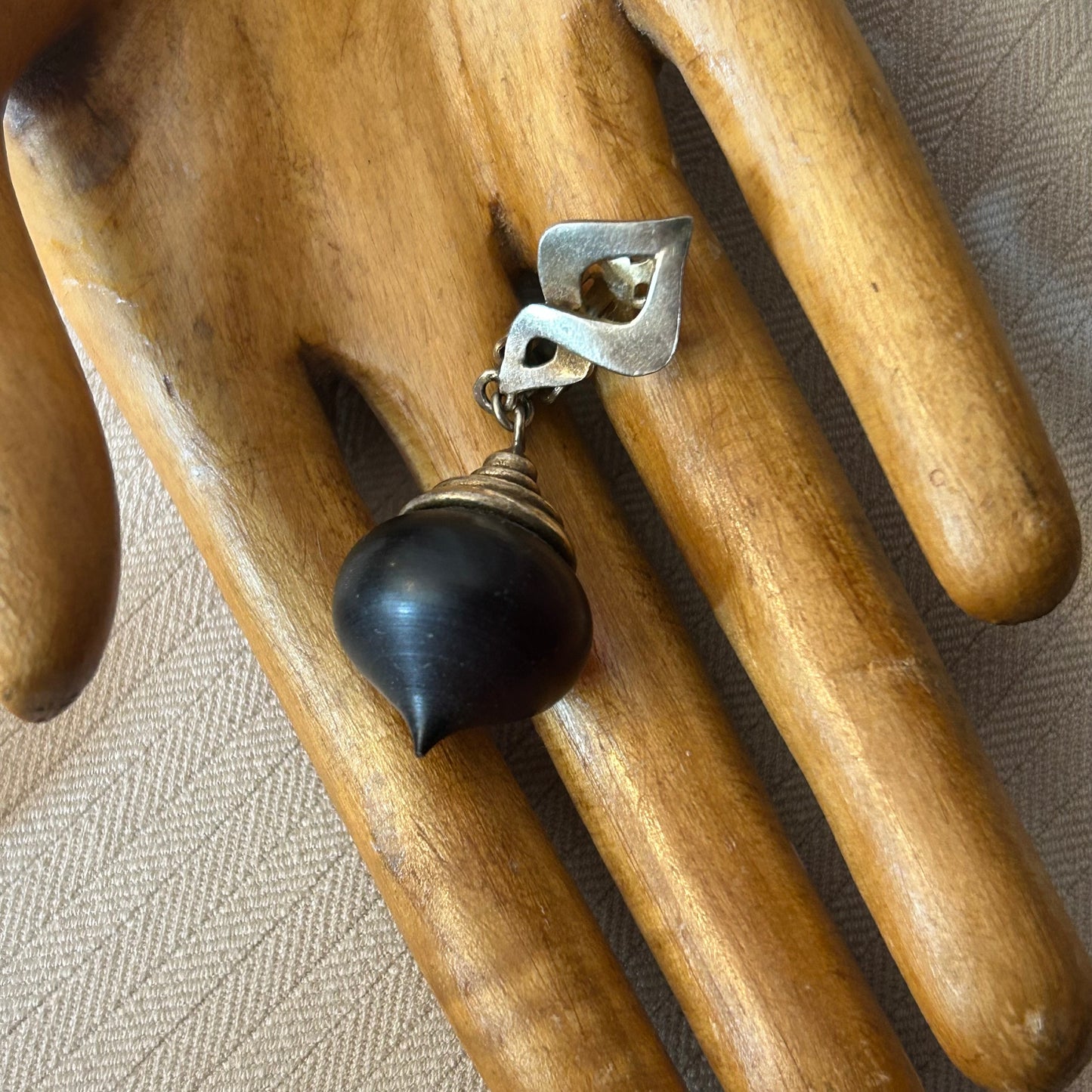 Sterling Bulbous Clip On