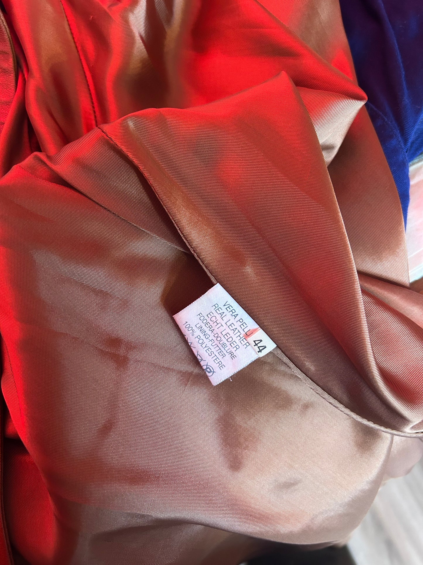 Italian Leather Swing Coat