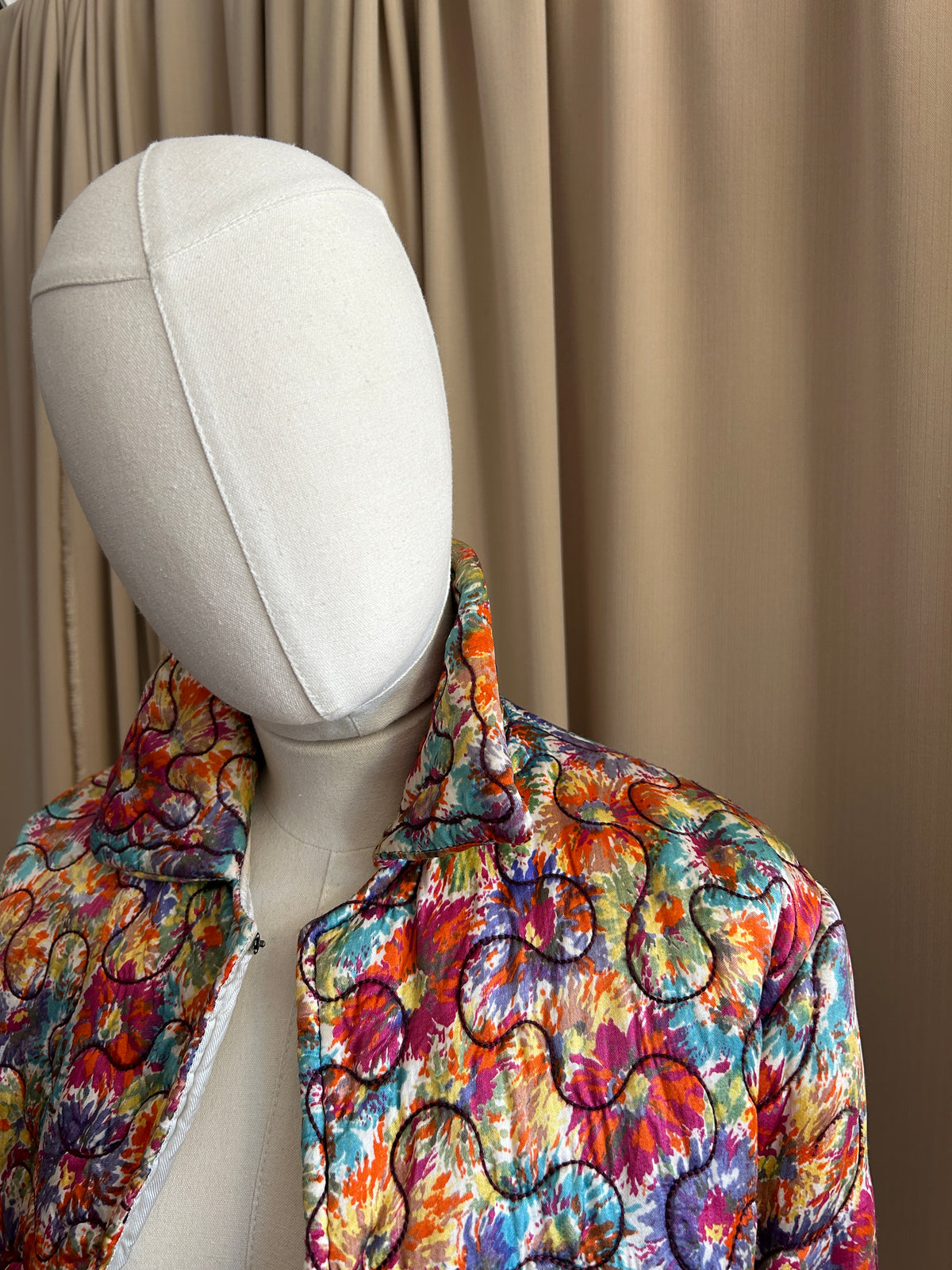 30s Quilted Multicolour Jacket