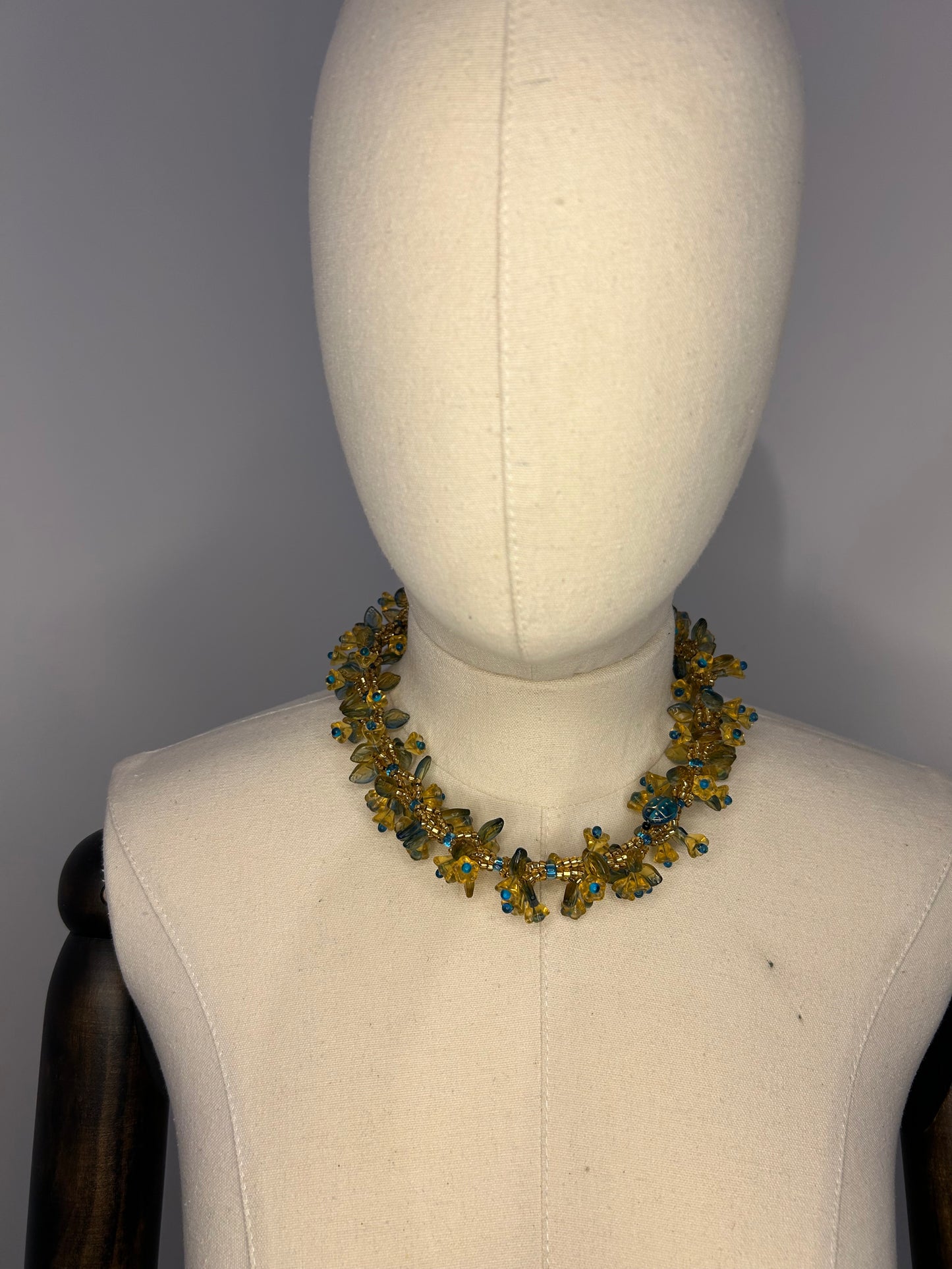 Yellow Beaded Necklace