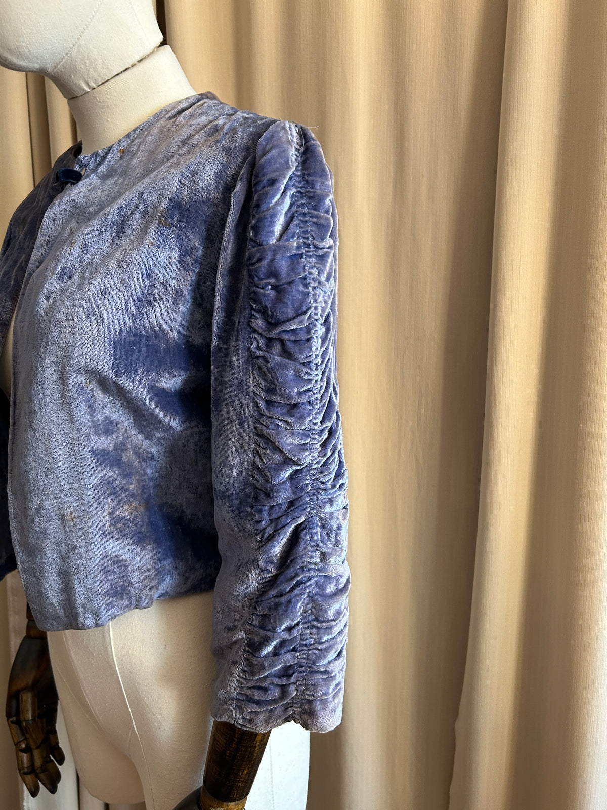 Sky Blue Velvet Jacket