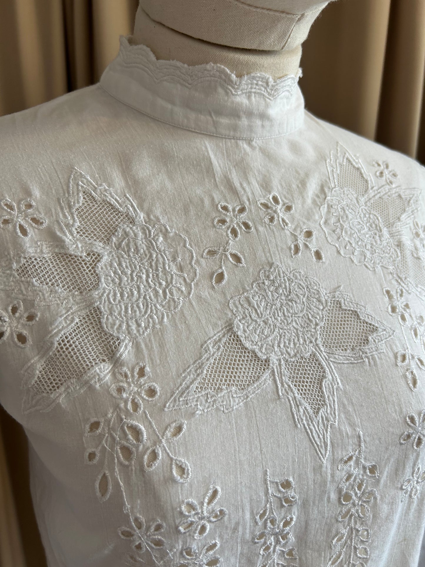 Cotton Button Back Blouse