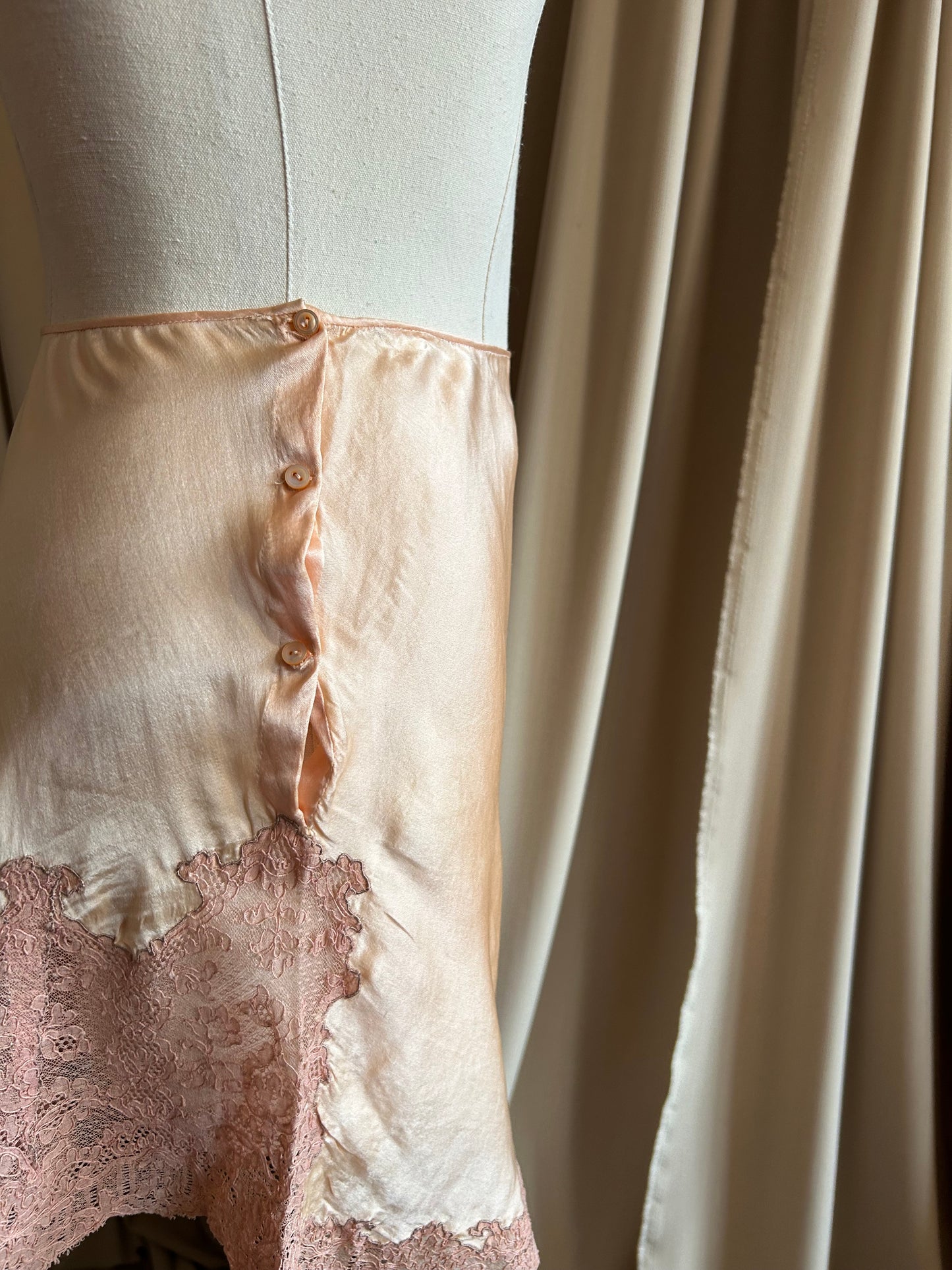 Peach Silk Tap Shorts