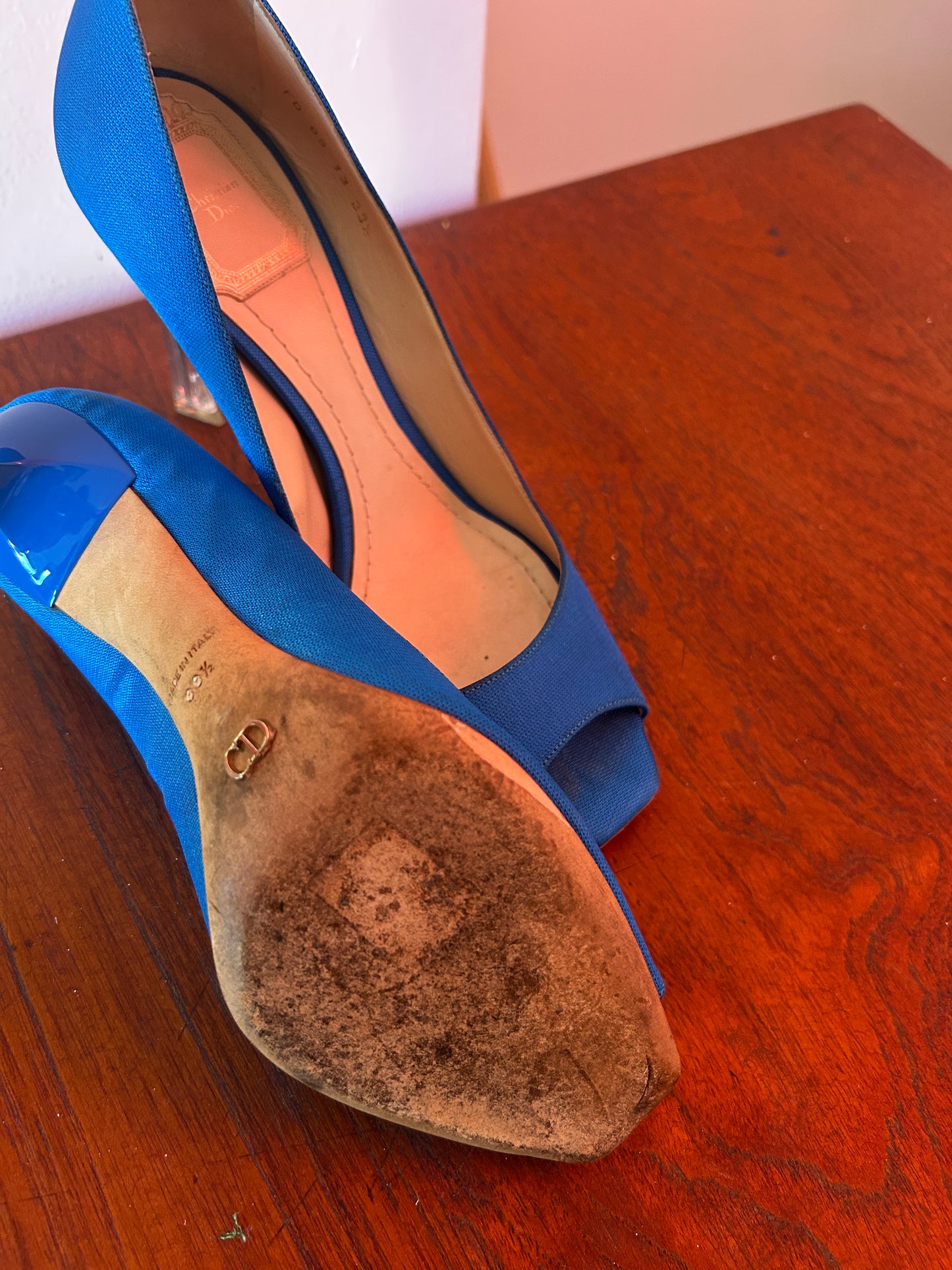 Dior by Raf Simons Electric Blue Heels
