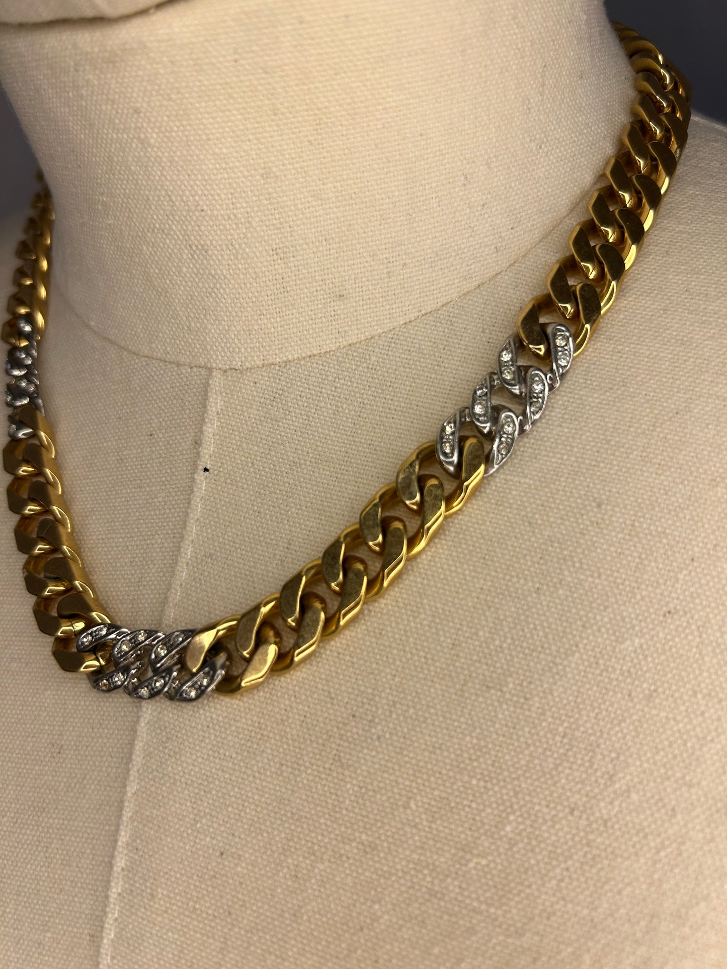 Gold Tone Curb Chain