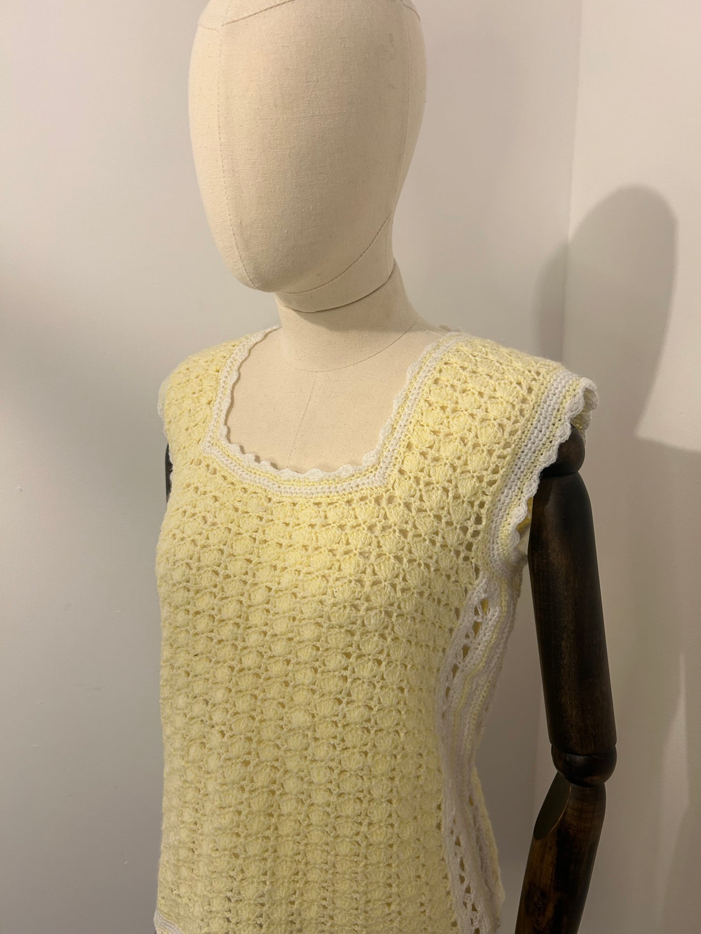 Lemon Crochet Tank