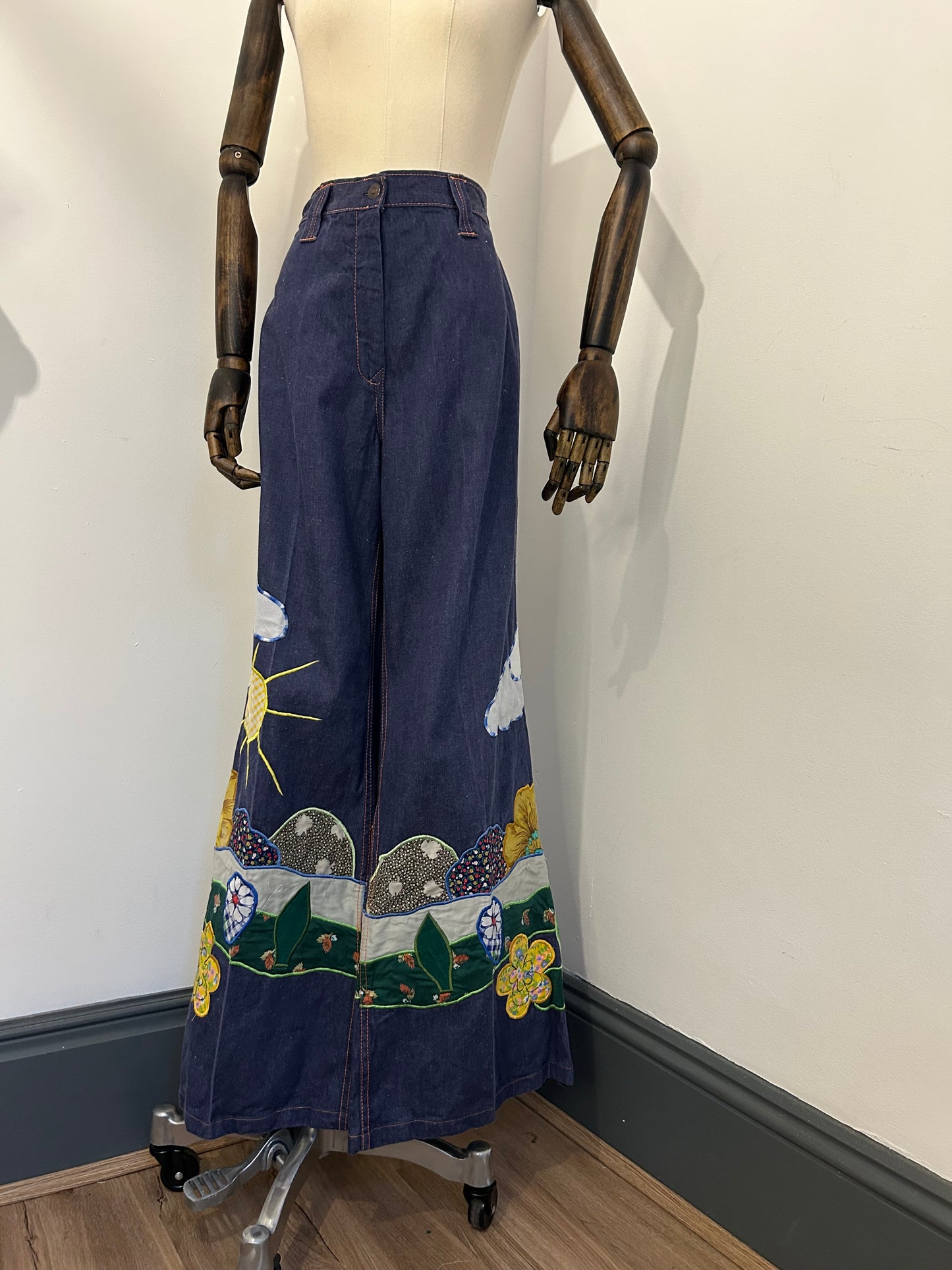 Patchwork 1970s Flares