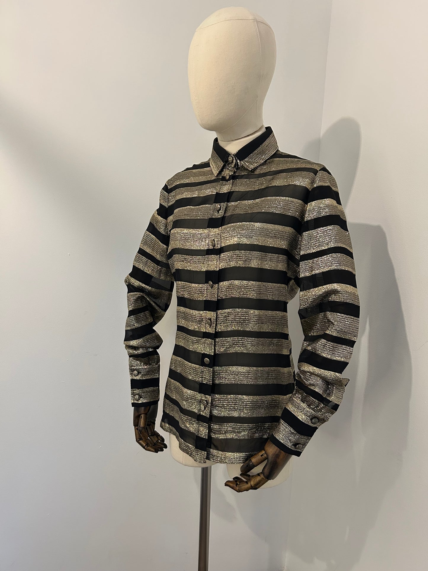 Striped Lamè Shirt