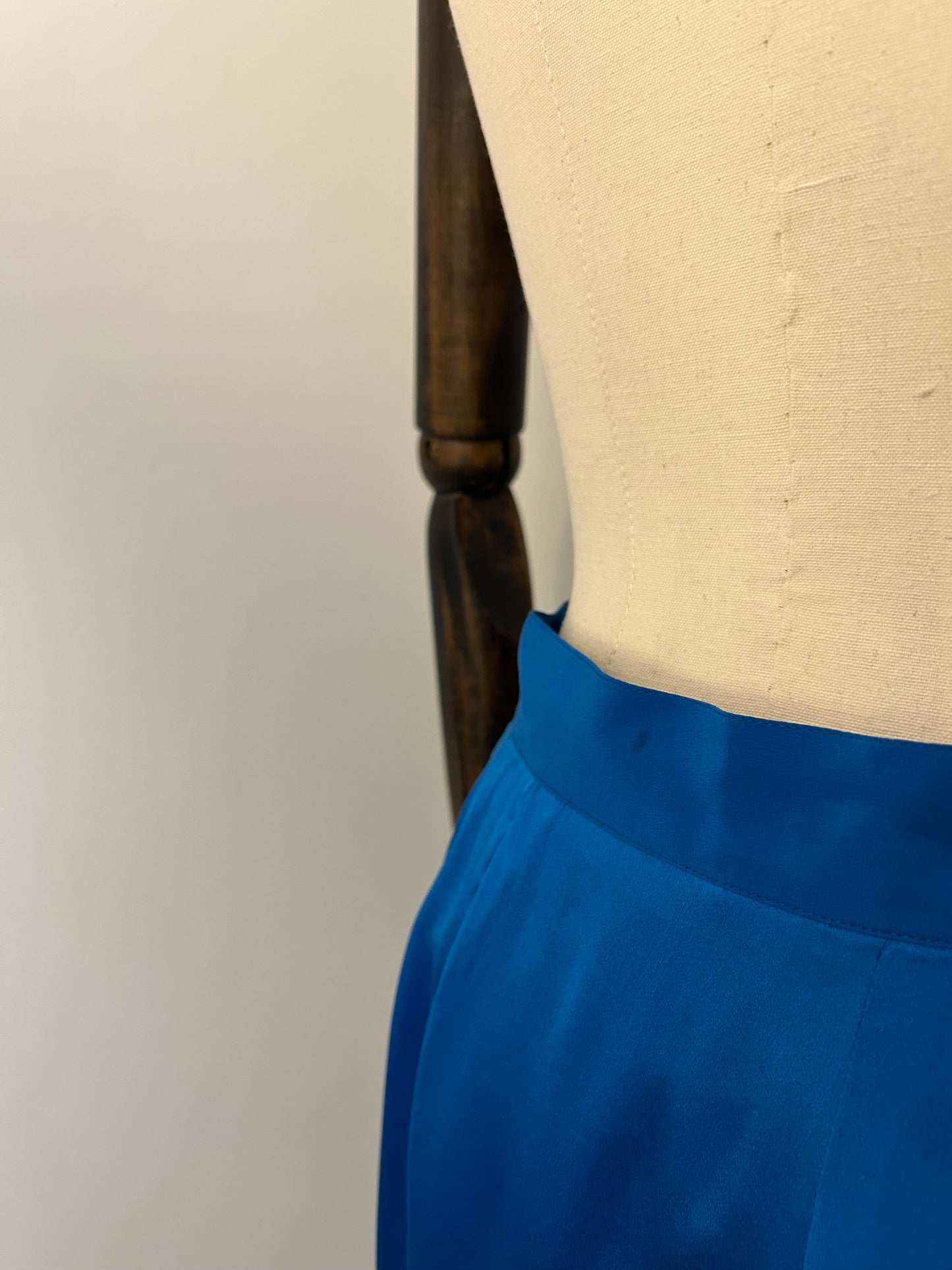 Electric Blue Silk Trousers by Christina Stambolian