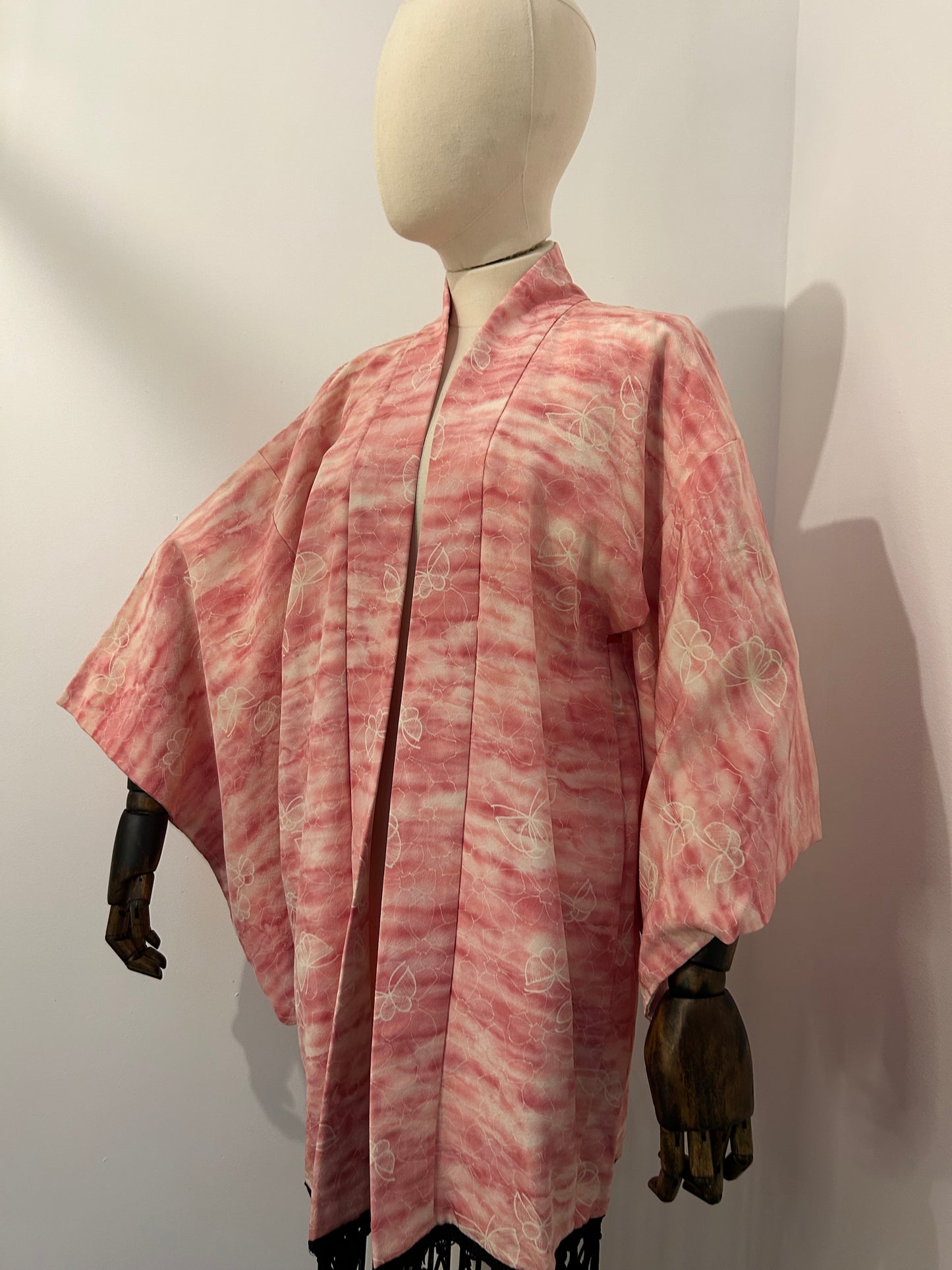 Pink Fringed Haori