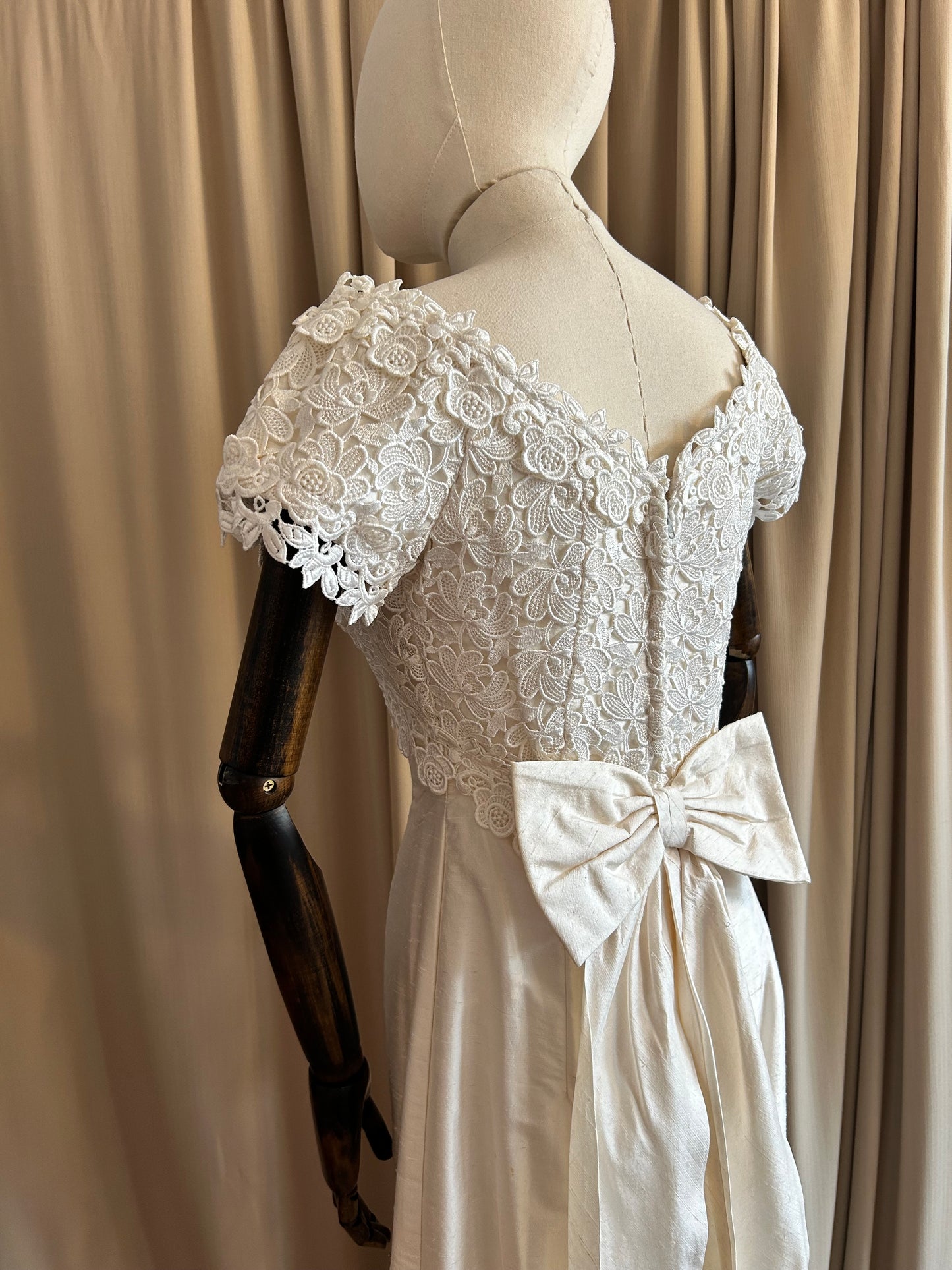 Silk and Lace Bridal Dress
