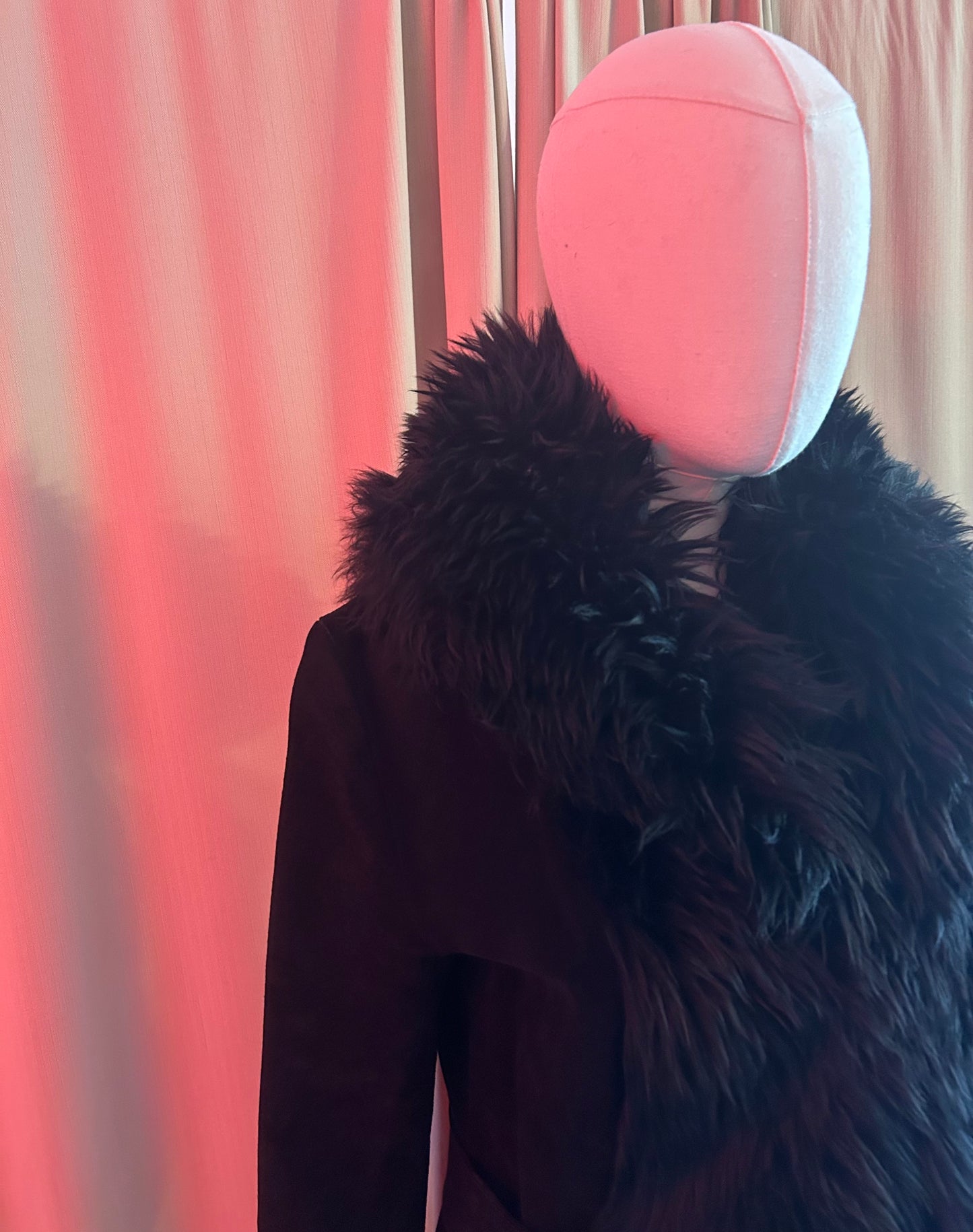 Black Suede Penny Lane Coat