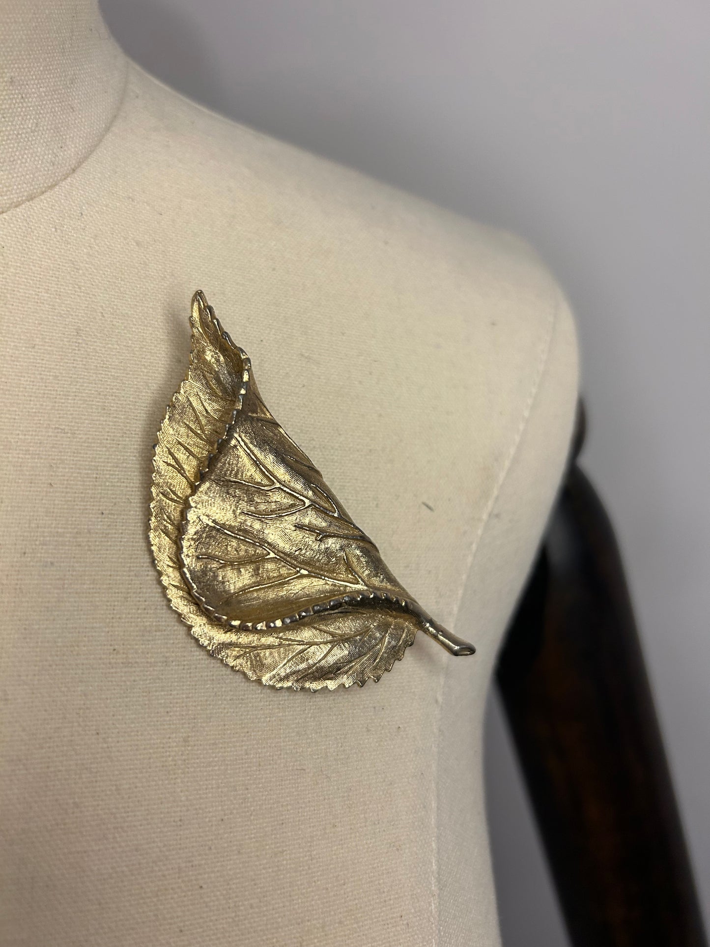 Gold Leaf Brooch
