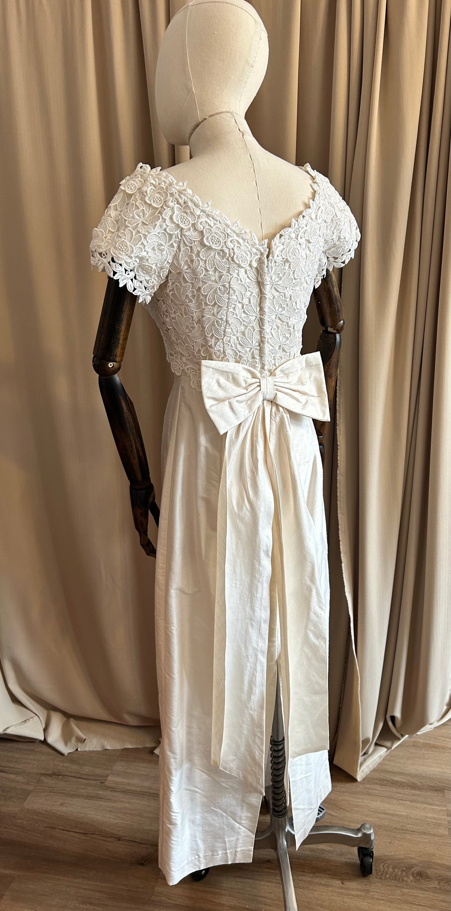 Silk and Lace Bridal Dress