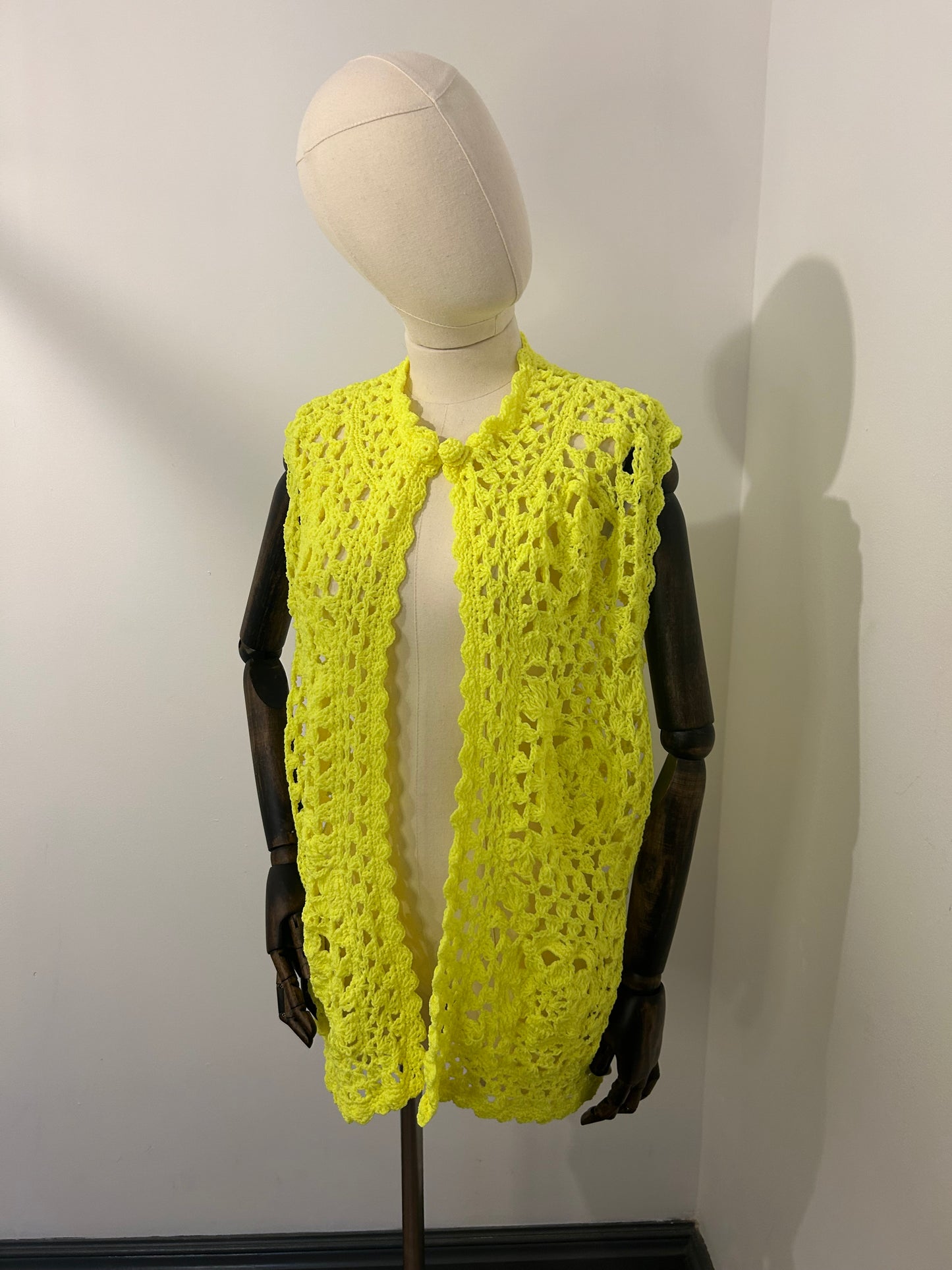 Neon Crochet Cardigan Tank