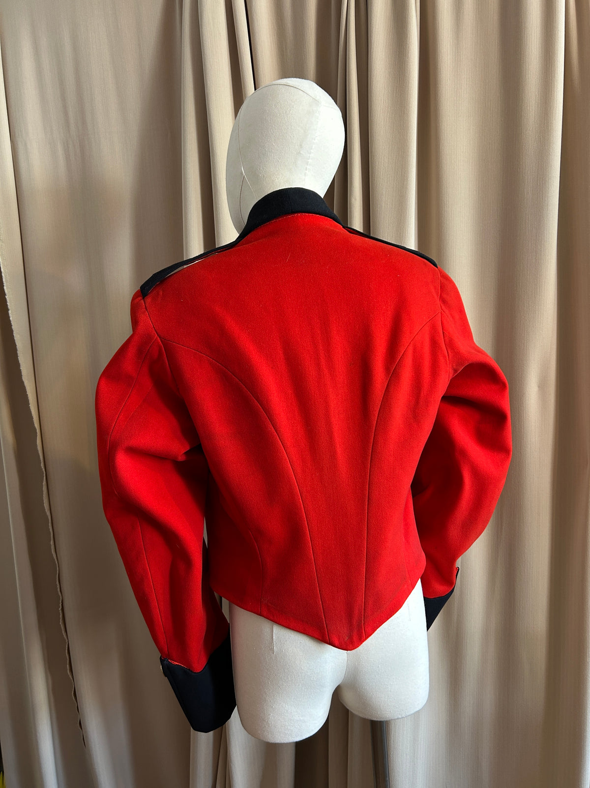 Red Military Blazer