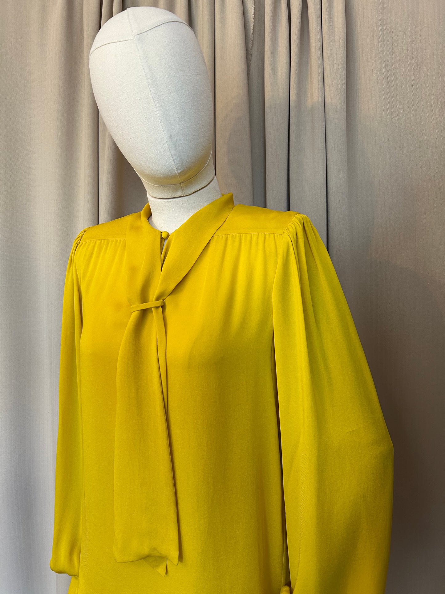 Maison Margiela Silk Pussy Bow Blouse