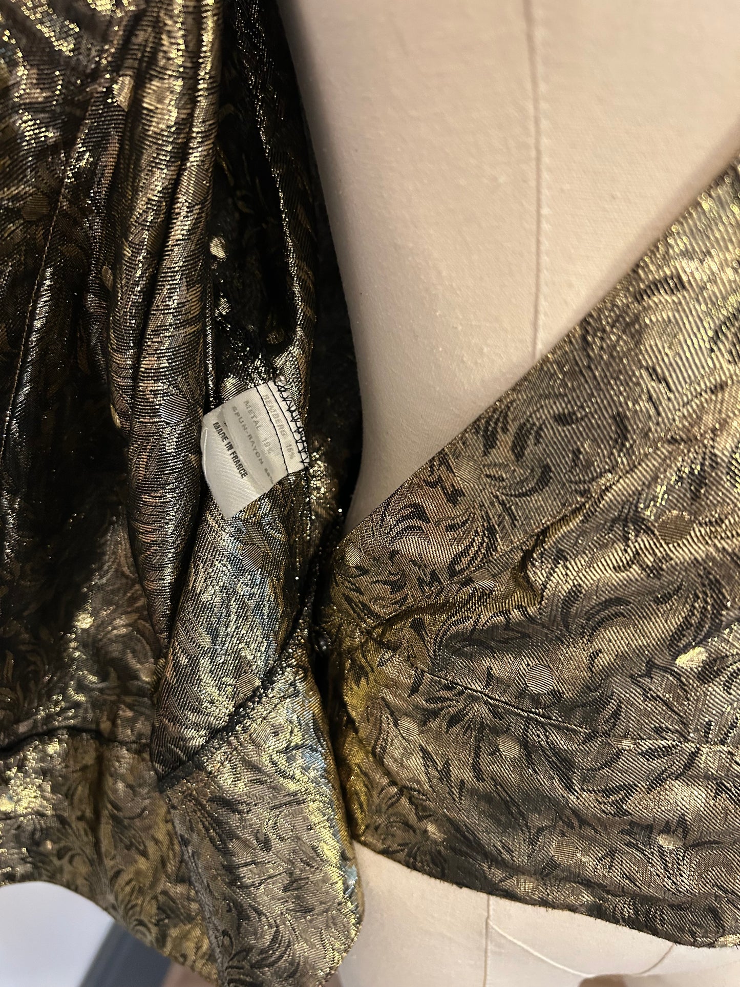 Statement Gold Lamè Blouse