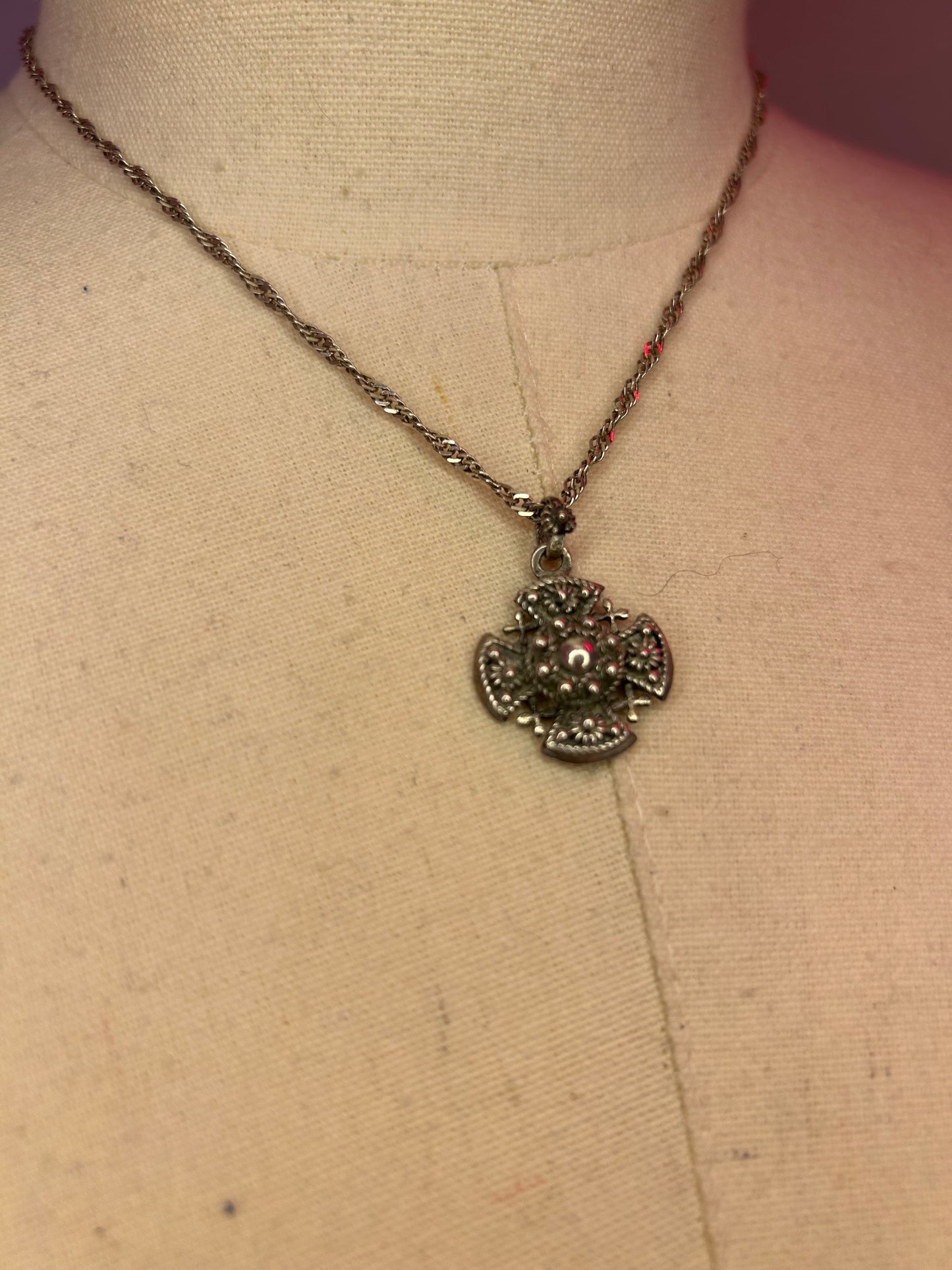 Sterling Silver Cross Necklace