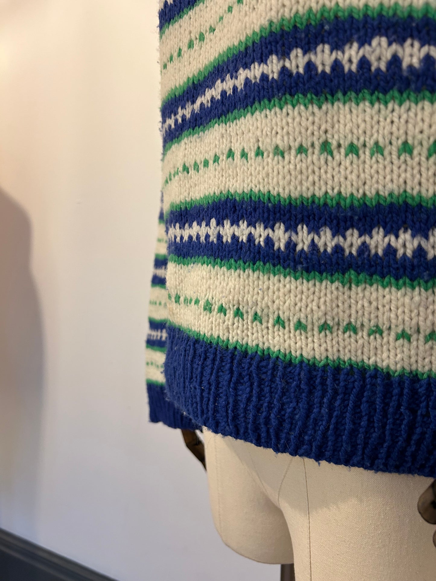 Knitted Blue Striped jumper