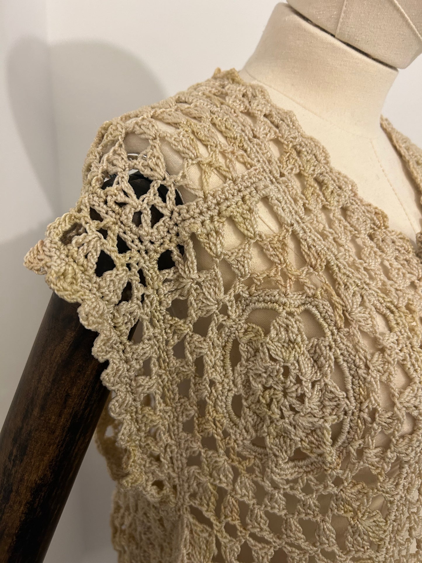 Neutral Crochet Cardigan Tank