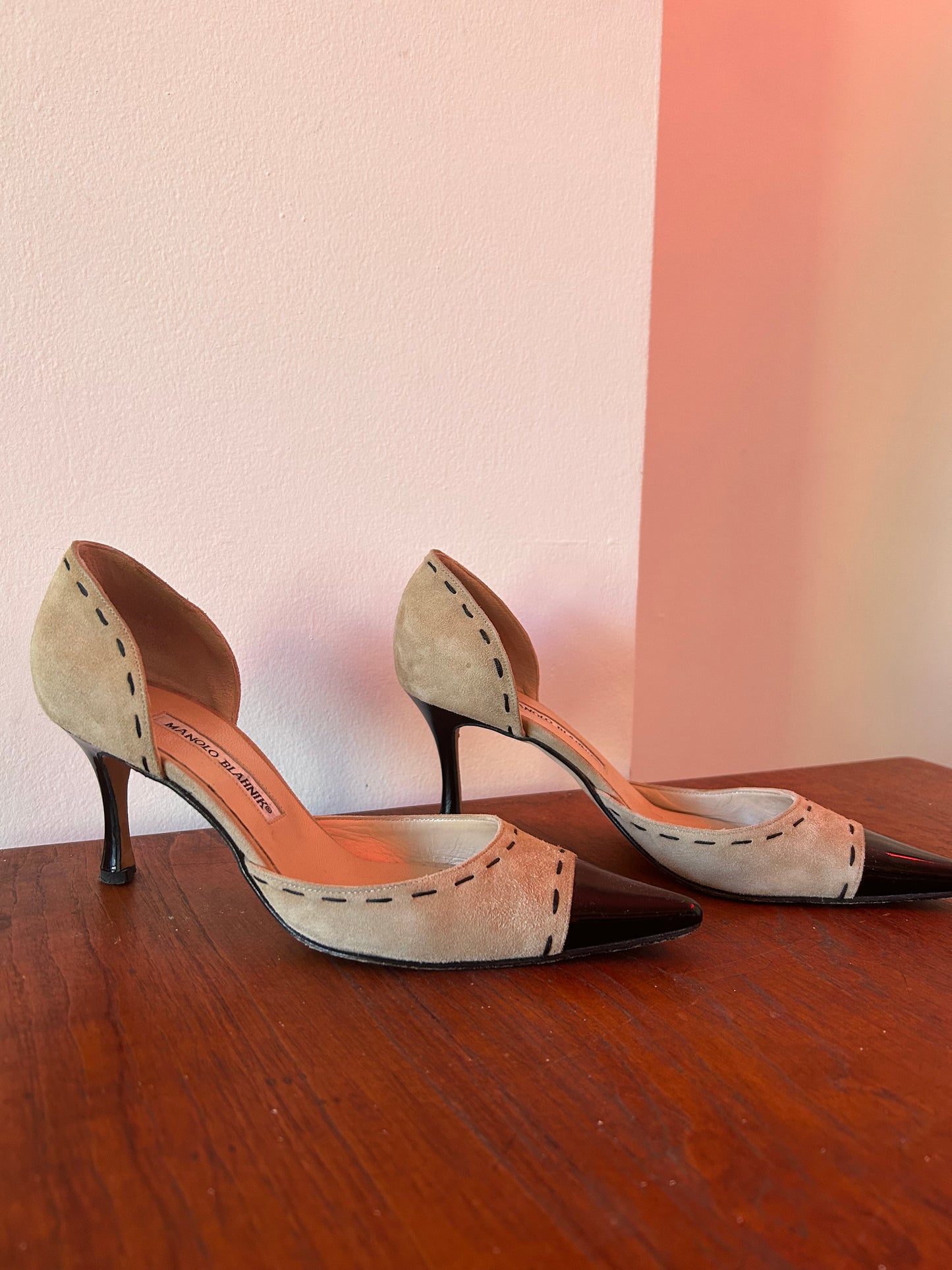 Manolo Blahnik Suede Heels