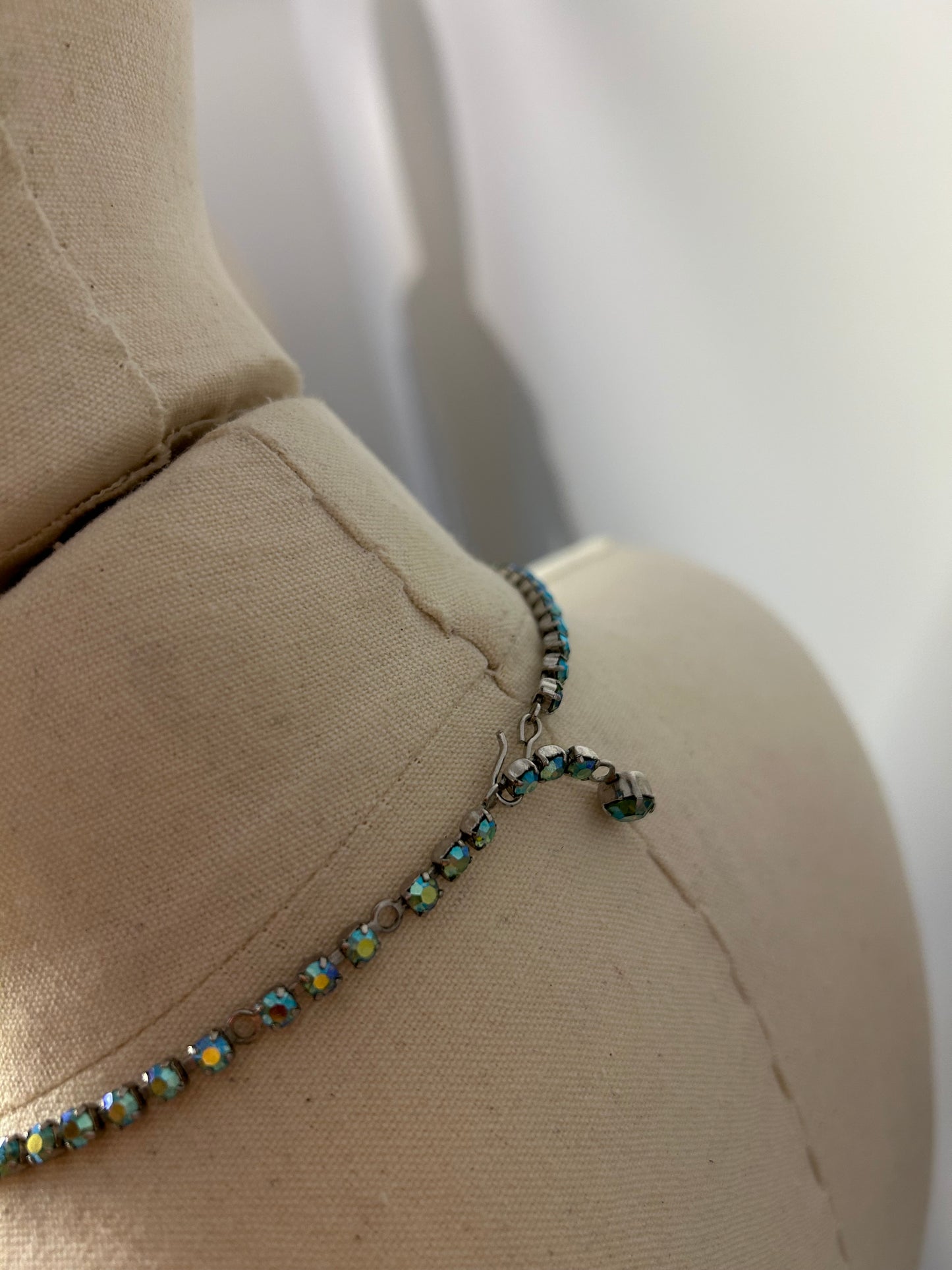 Green Rhinestone Necklace