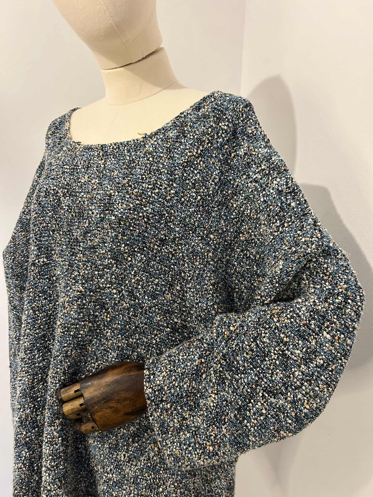 Eskandar Blue Knit Jumper