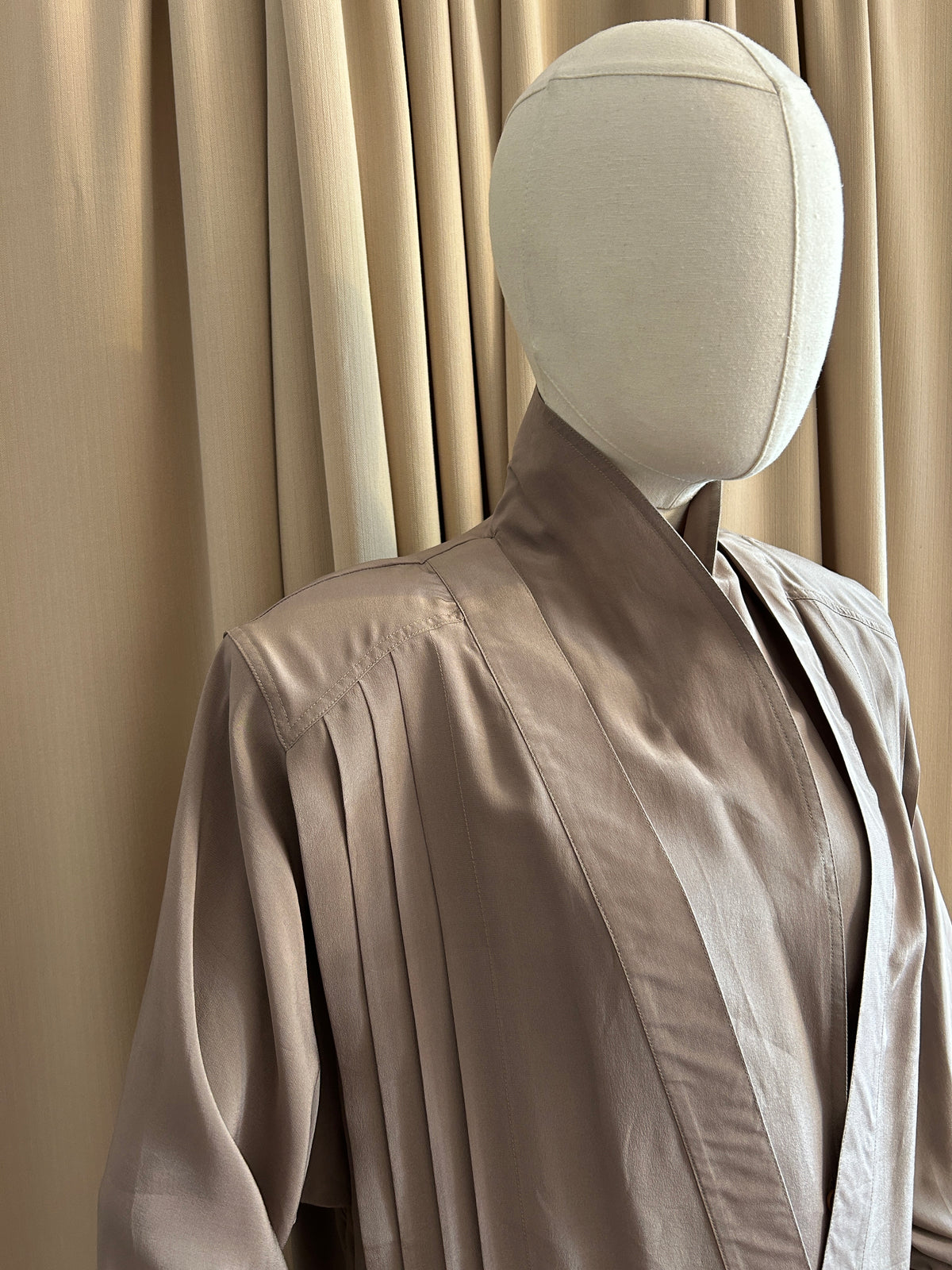 Mushroom Silk Blouse
