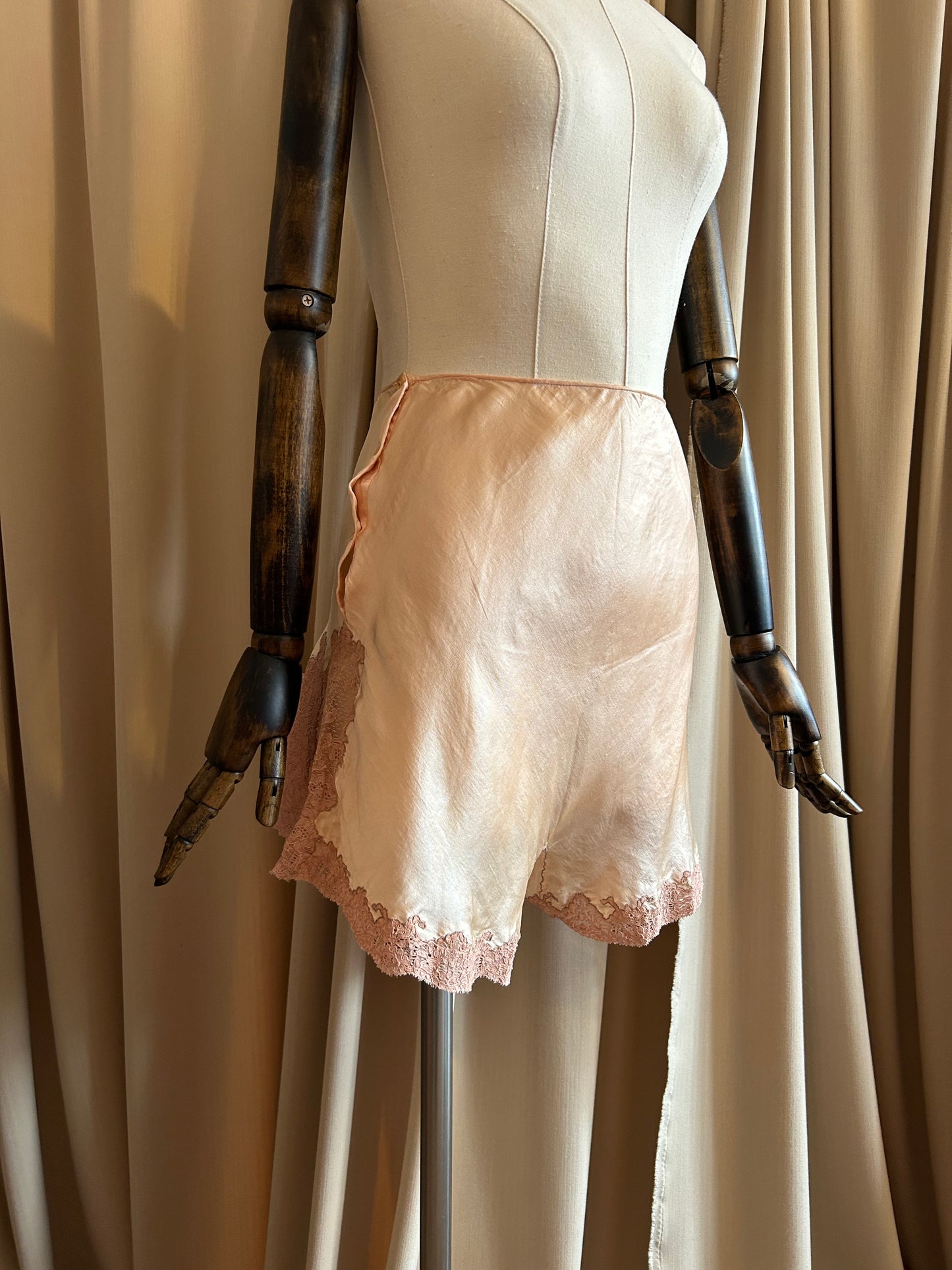 Peach Silk Tap Shorts