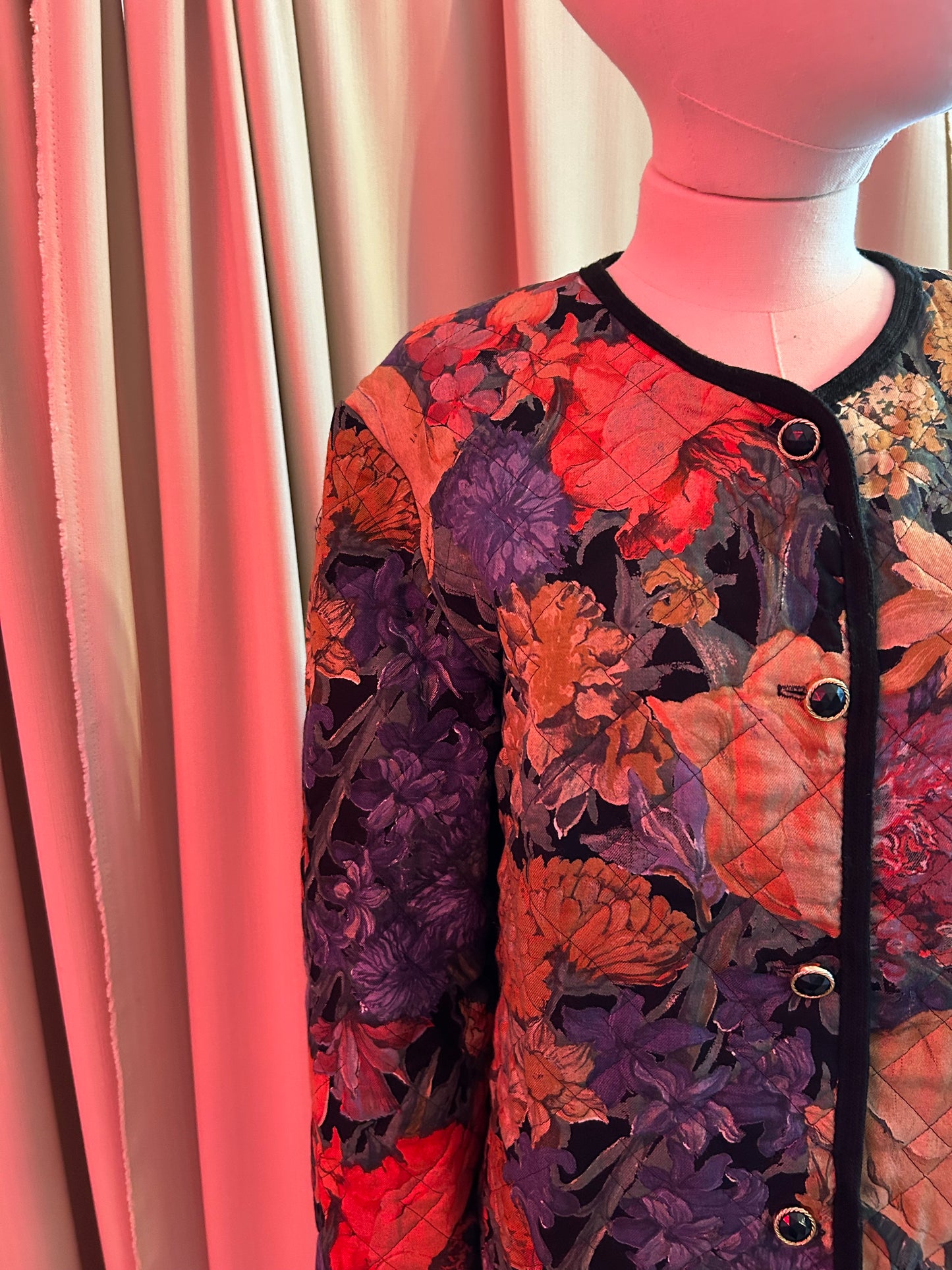 Quilted Floral Jacket