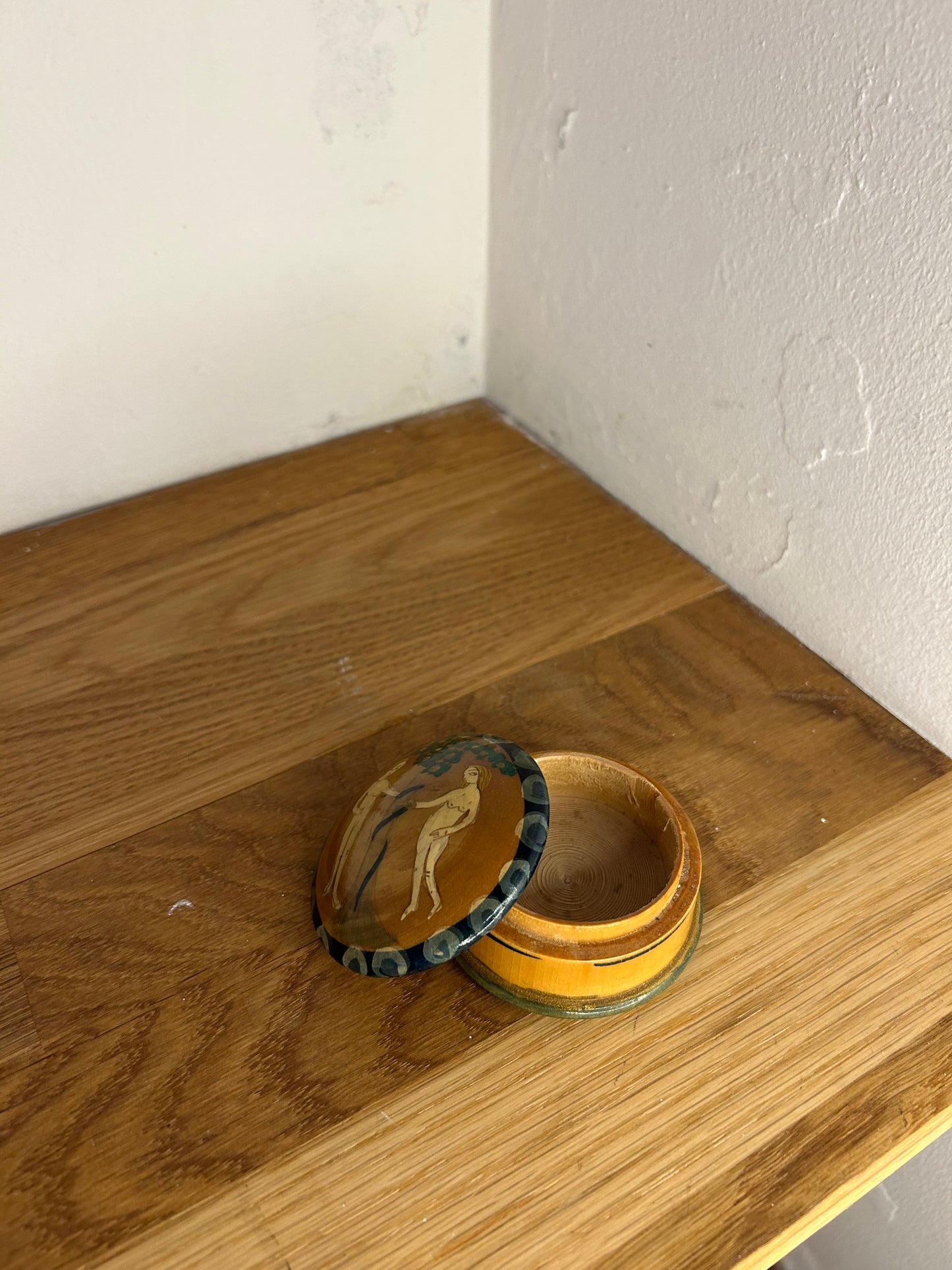 Adam And Eve Wooden Pot