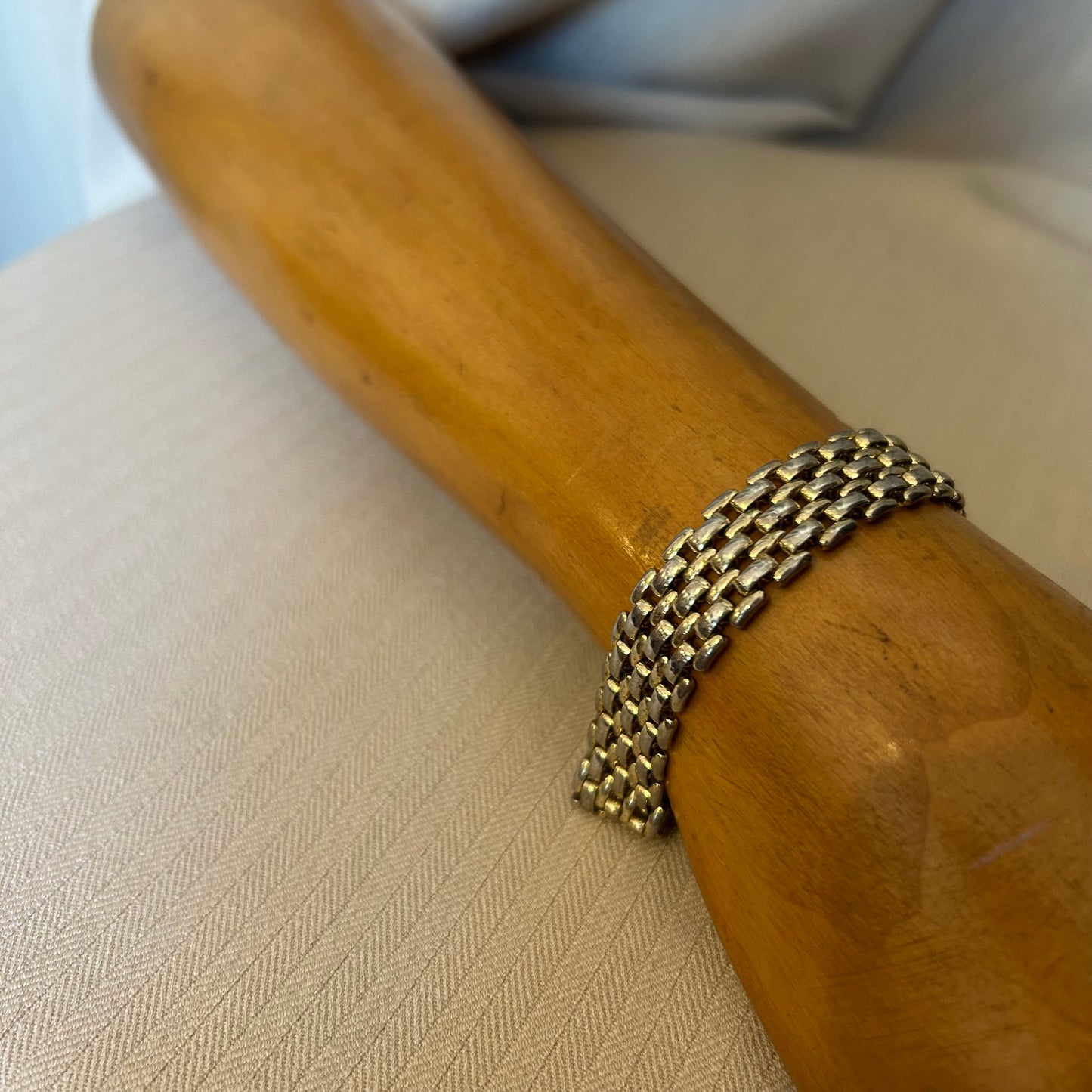 Narrow Mesh Brick Link Bracelet