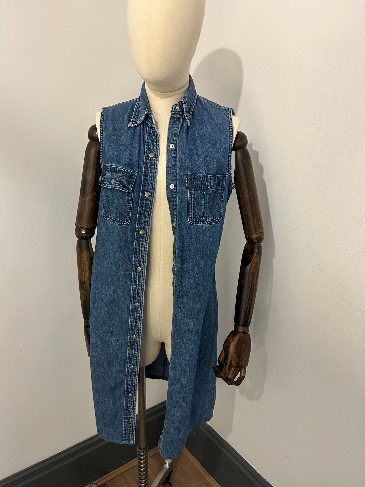 Sleeveless Denim Dress