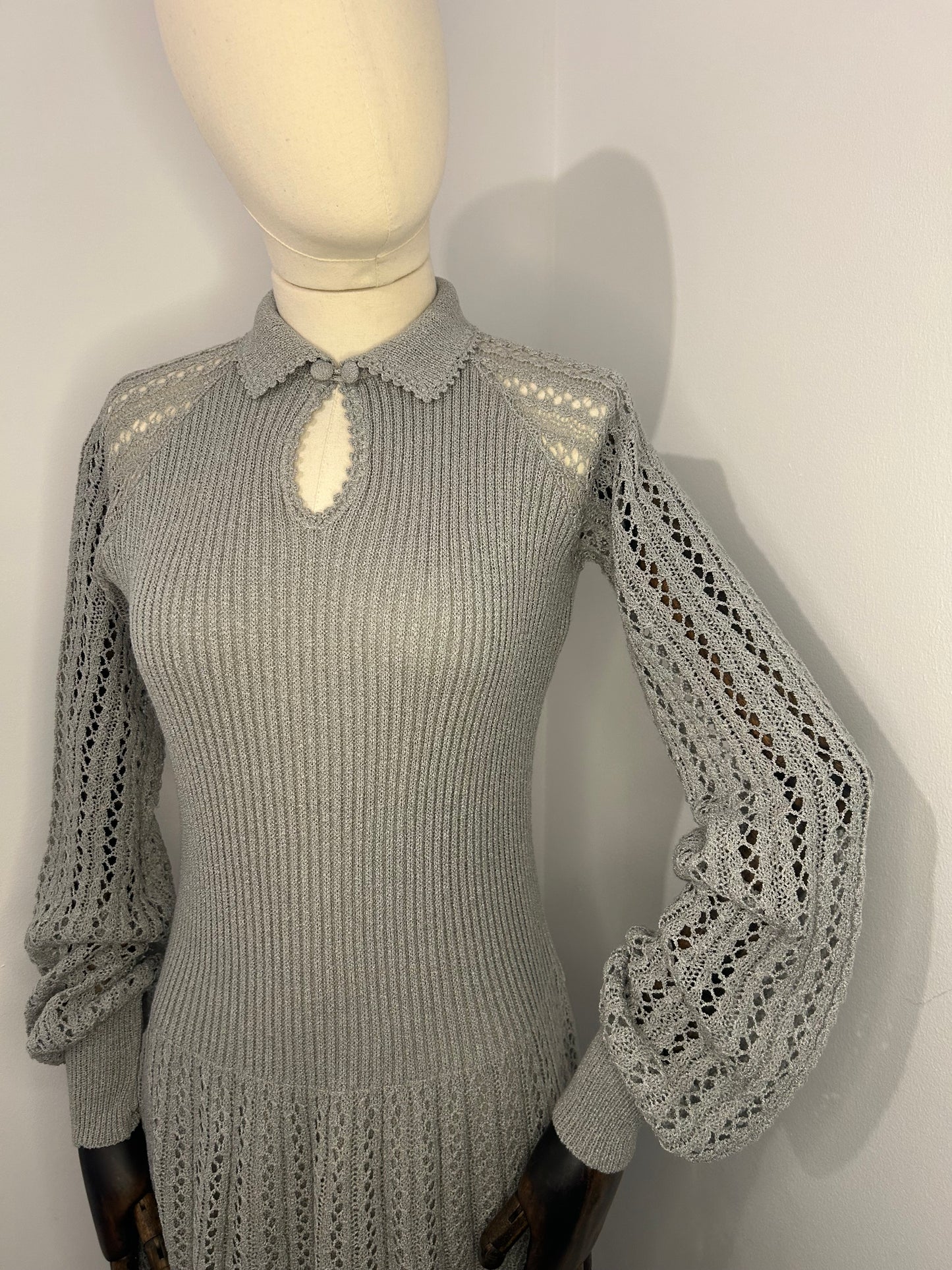 Grey Knitted Dress