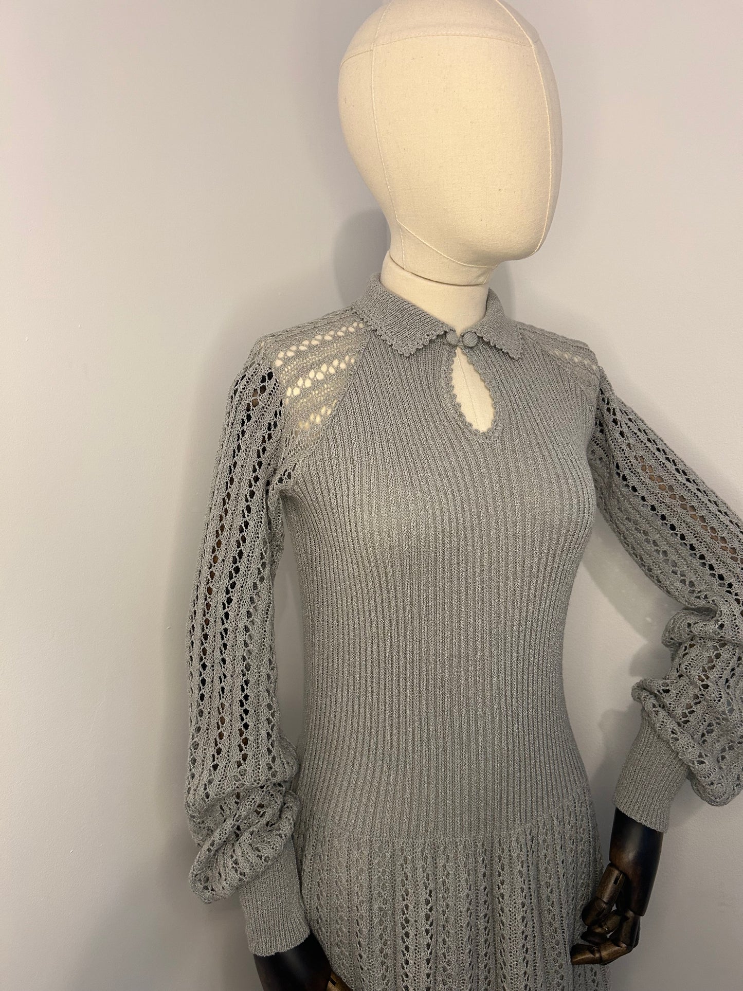 Grey Knitted Dress